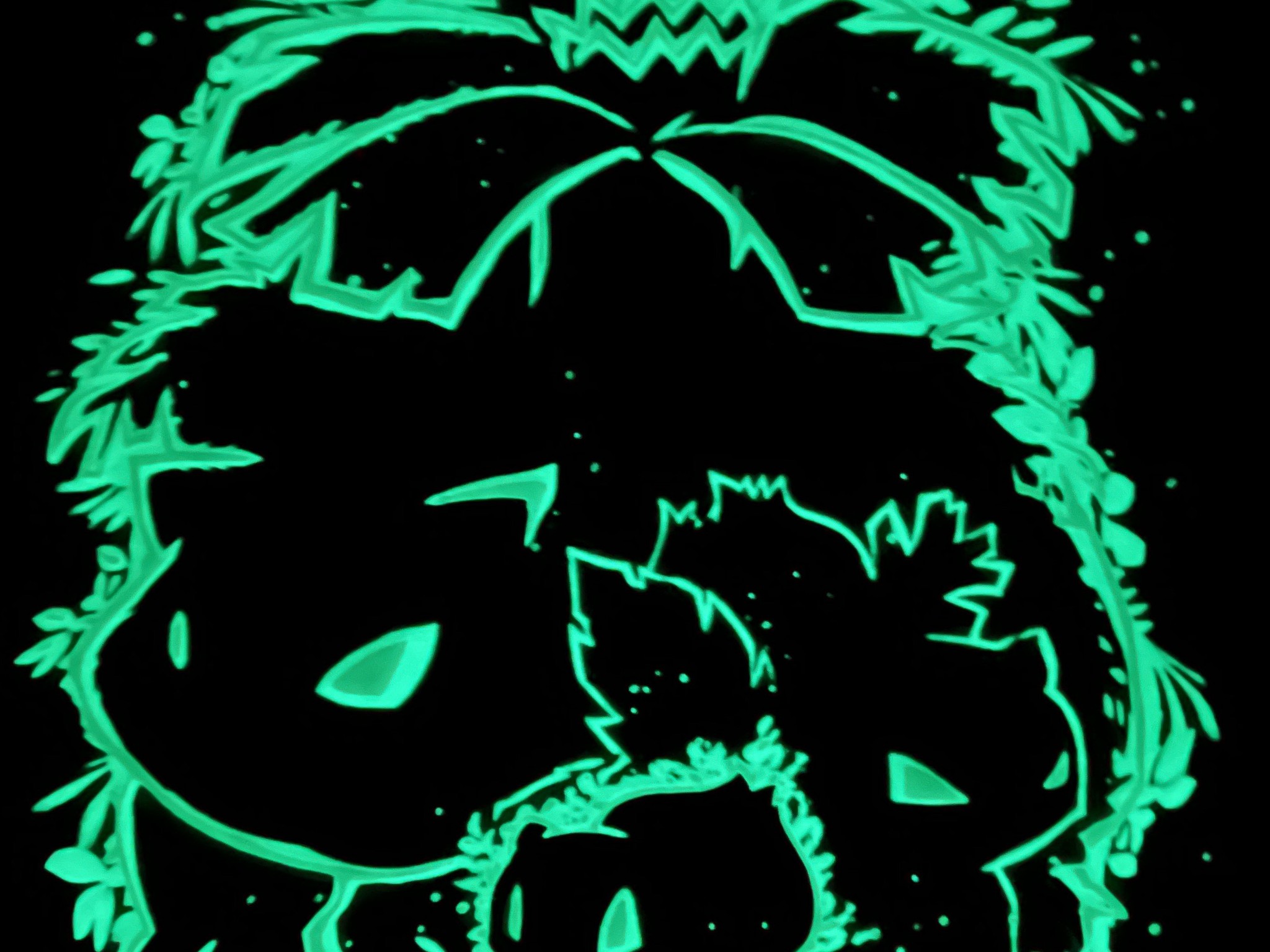3D Printed Bulbasaur Art - Glows in the dark!