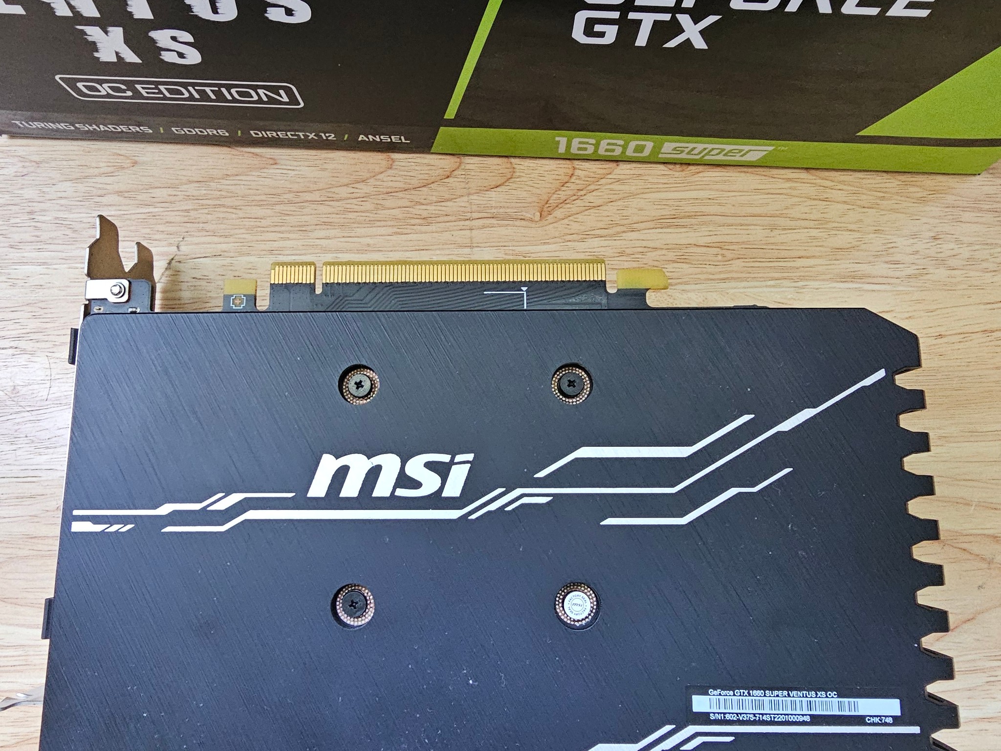MSI GeForce GTX 1660 SUPER VENTUS XS OC