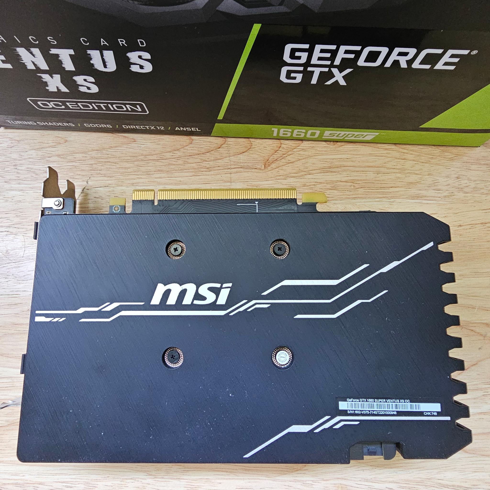 MSI GeForce GTX 1660 SUPER VENTUS XS OC