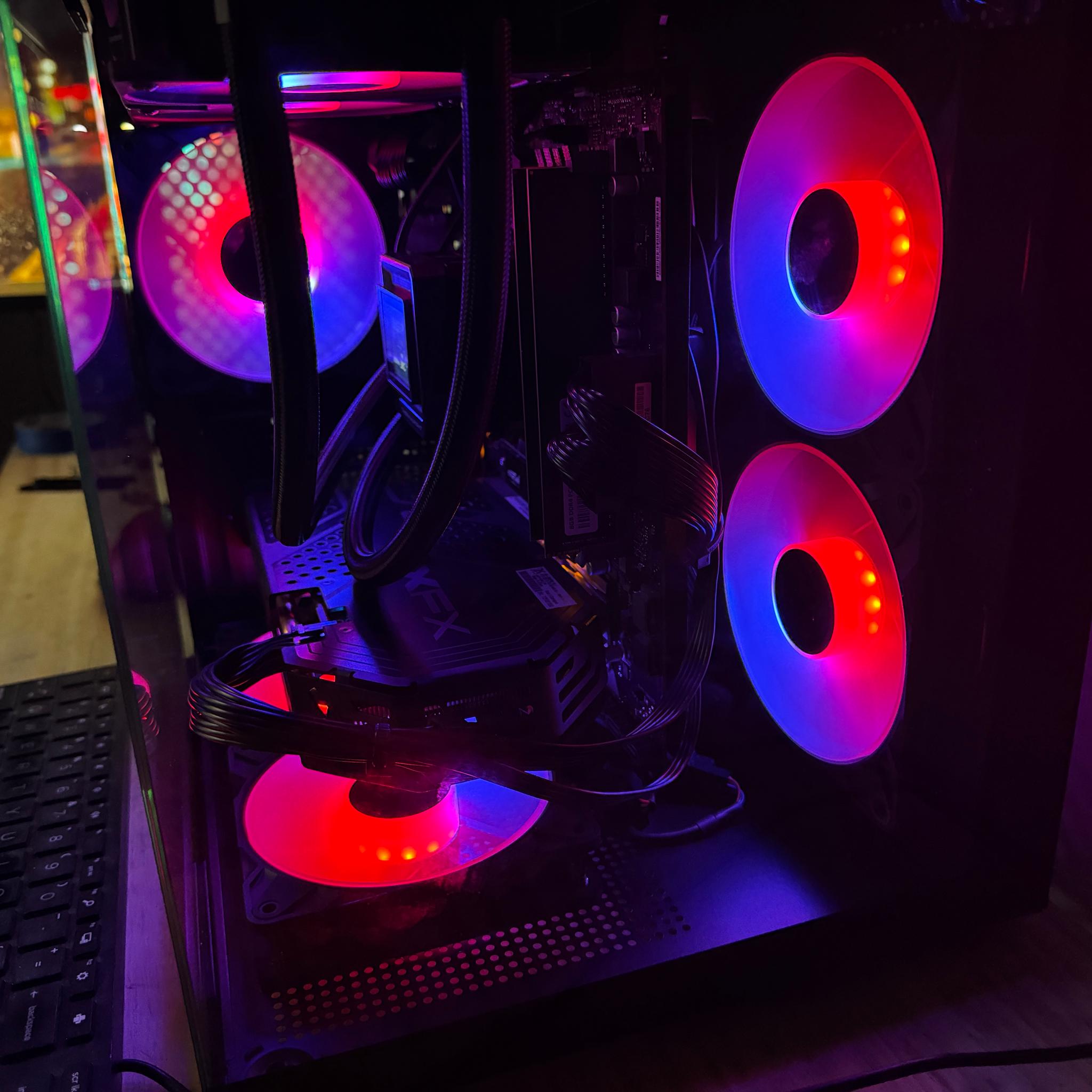 Great 1080p Gaming PC!! Ryzen 5 4500, 16gigs of Ram, XFX RX580 GPU, 1TB NVMe, 1TB HDD, 850w PSU