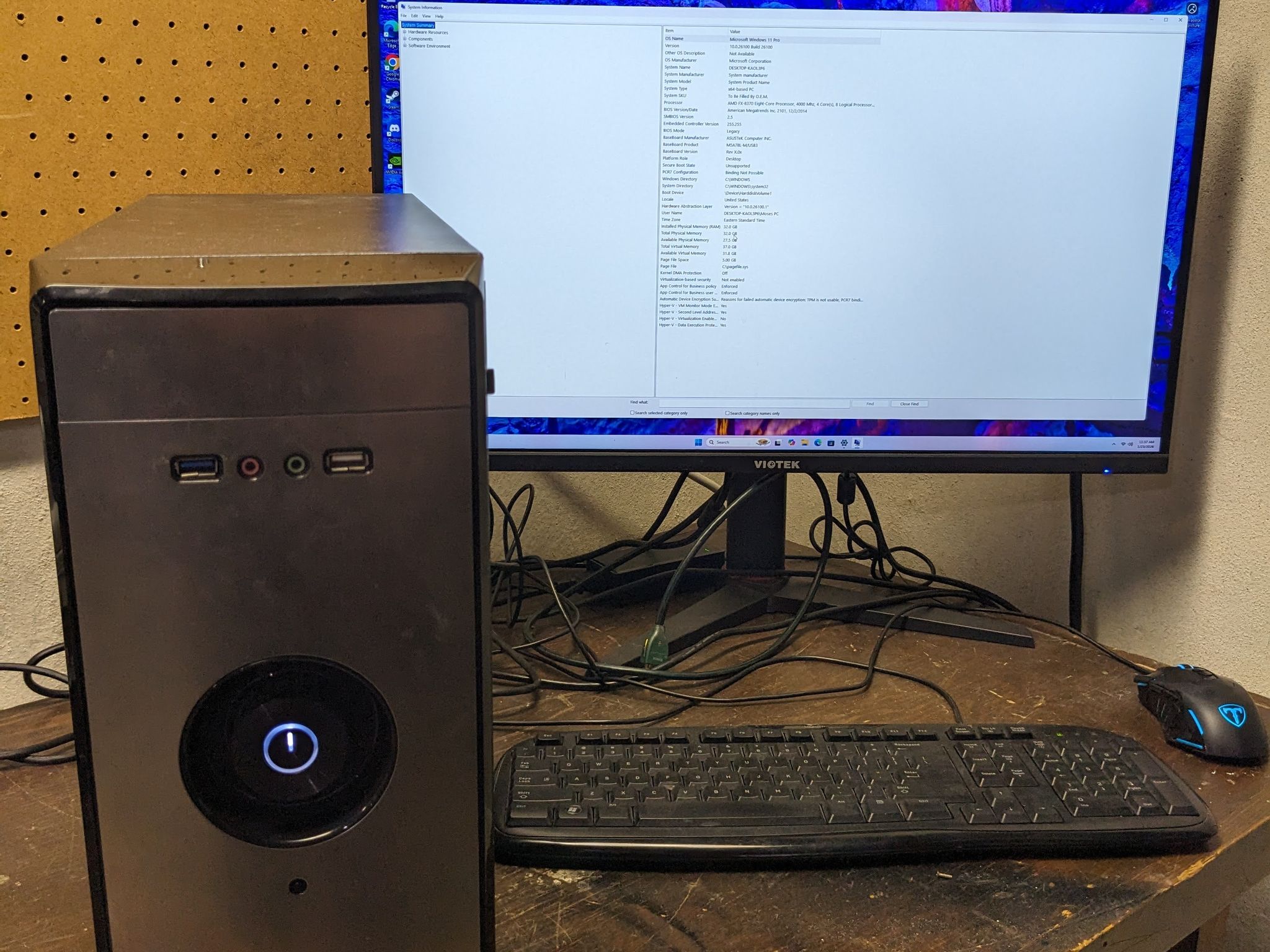 1080p Gaming PC  - Windows 11 Pro - AMD FX-8370 - GTX 1660 - 32gb DDR3 - 1.5 TB Storage - WIFI