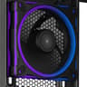 Title: ASUS Prime AP202 ARGB Panoramic mATX Case - Black – Like New