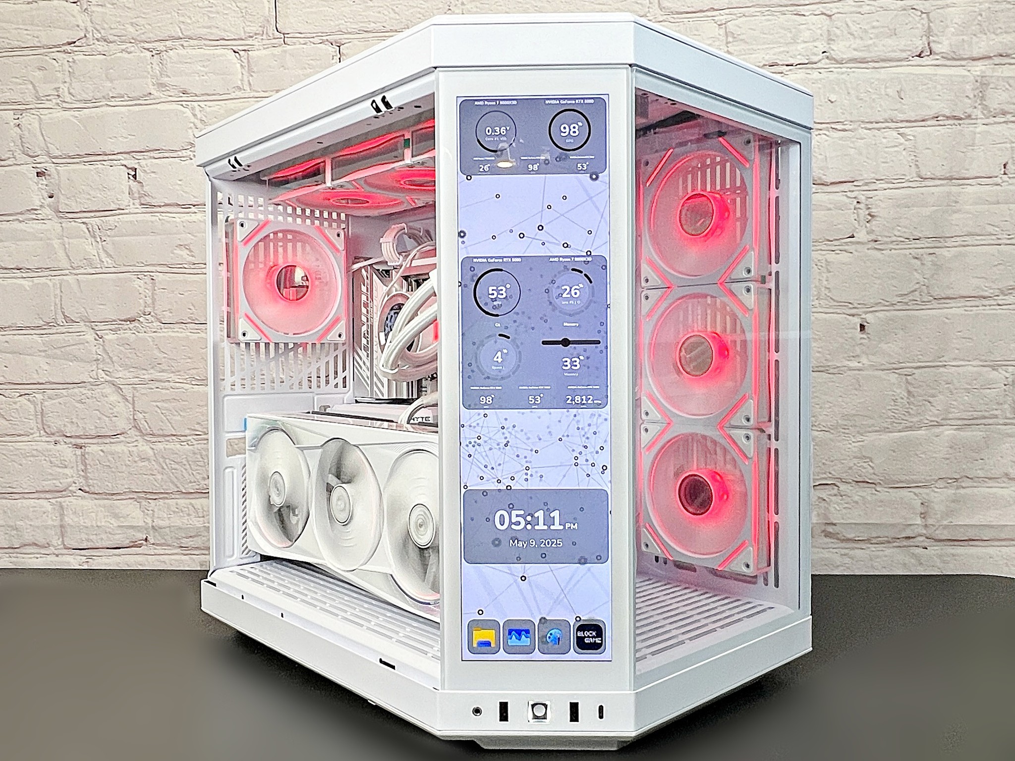 5080 AORUS MASTER ICE 9800X3D 32GB DDR5 2TB M.2 WIFI 7 HYTE Y70 TOUCH INFINITE