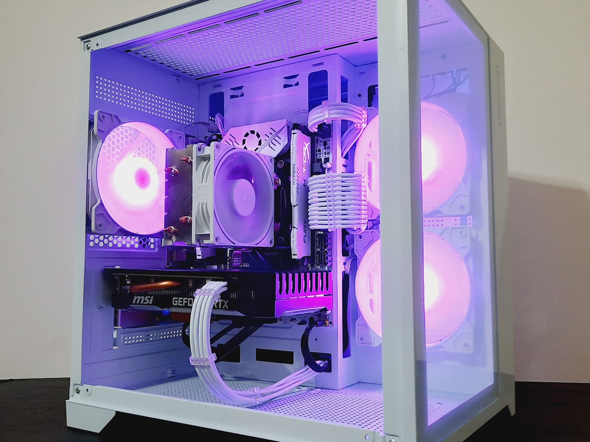 ❄️White Gaming PC wRGB - Intel Xeon 6-cores ● 16GB RAM ● 512GB SSD ● RTX 2060 ● Great Value 1080p