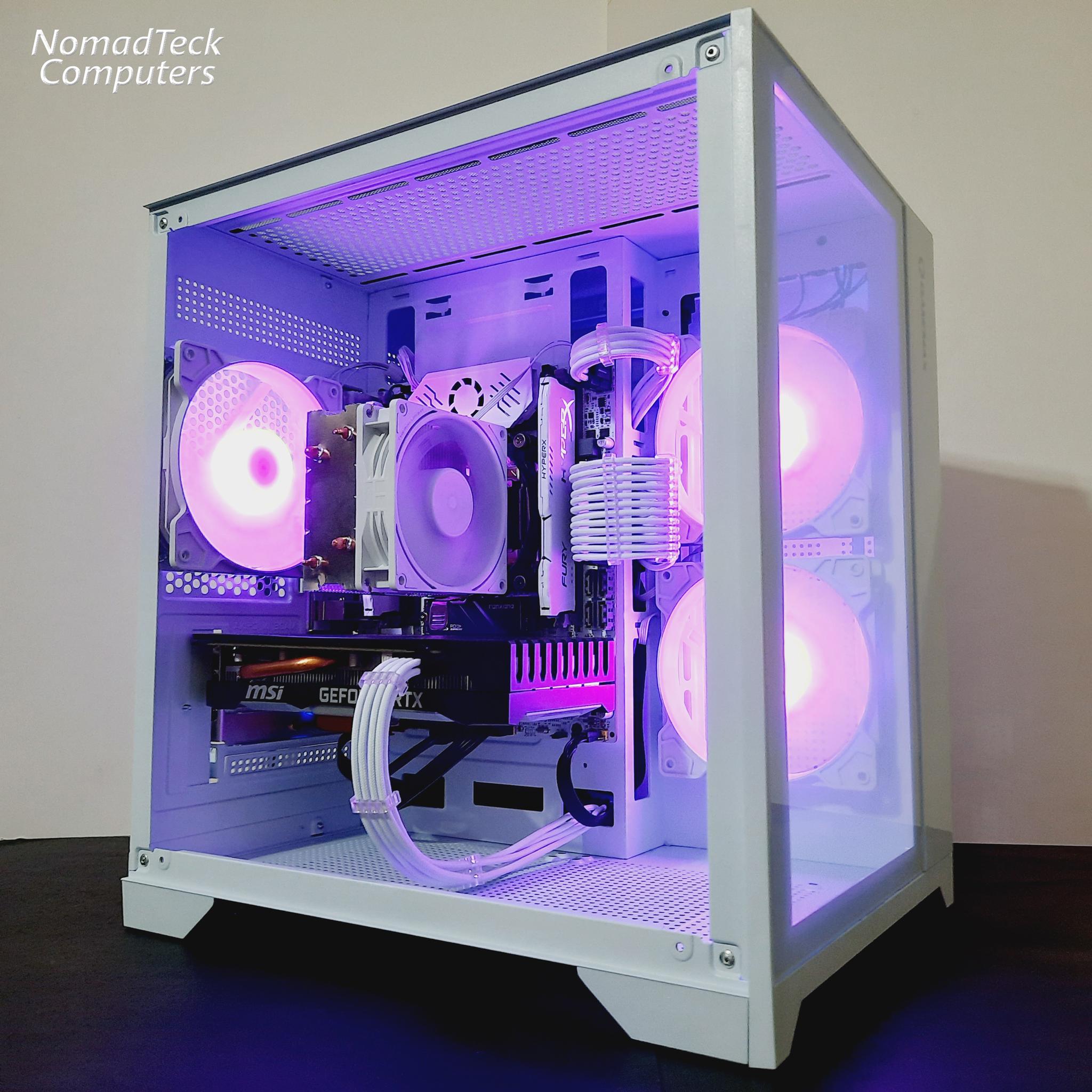 ❄️White Gaming PC wRGB - Intel Xeon 6-cores ● 16GB RAM ● 512GB SSD ● RTX 2060 ● Great Value 1080p