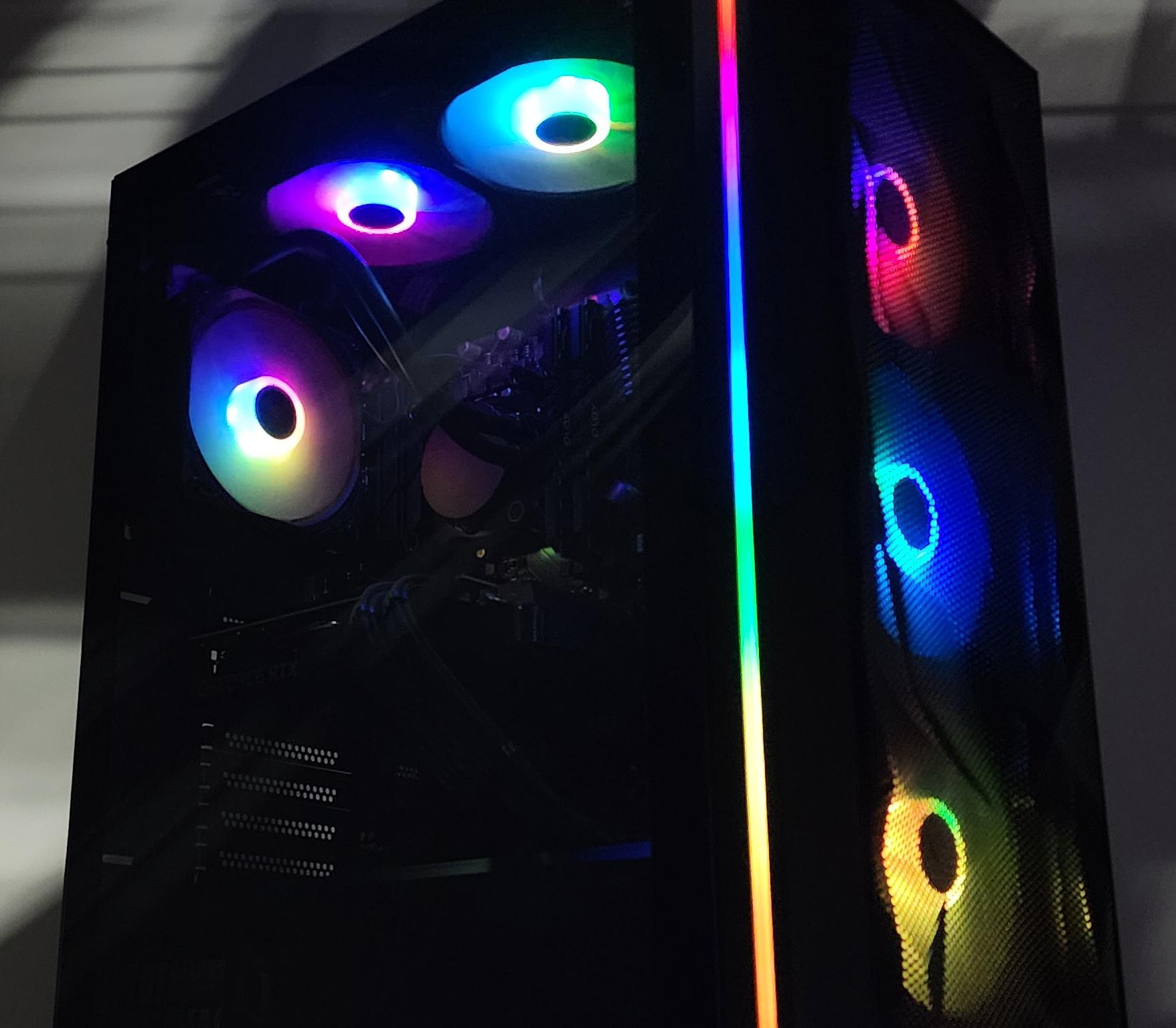 Gaming PC i7-11700F 16GB RAM 500GB SSD+1TB HDD RTX 3060 Ti 8GB Win11 PC