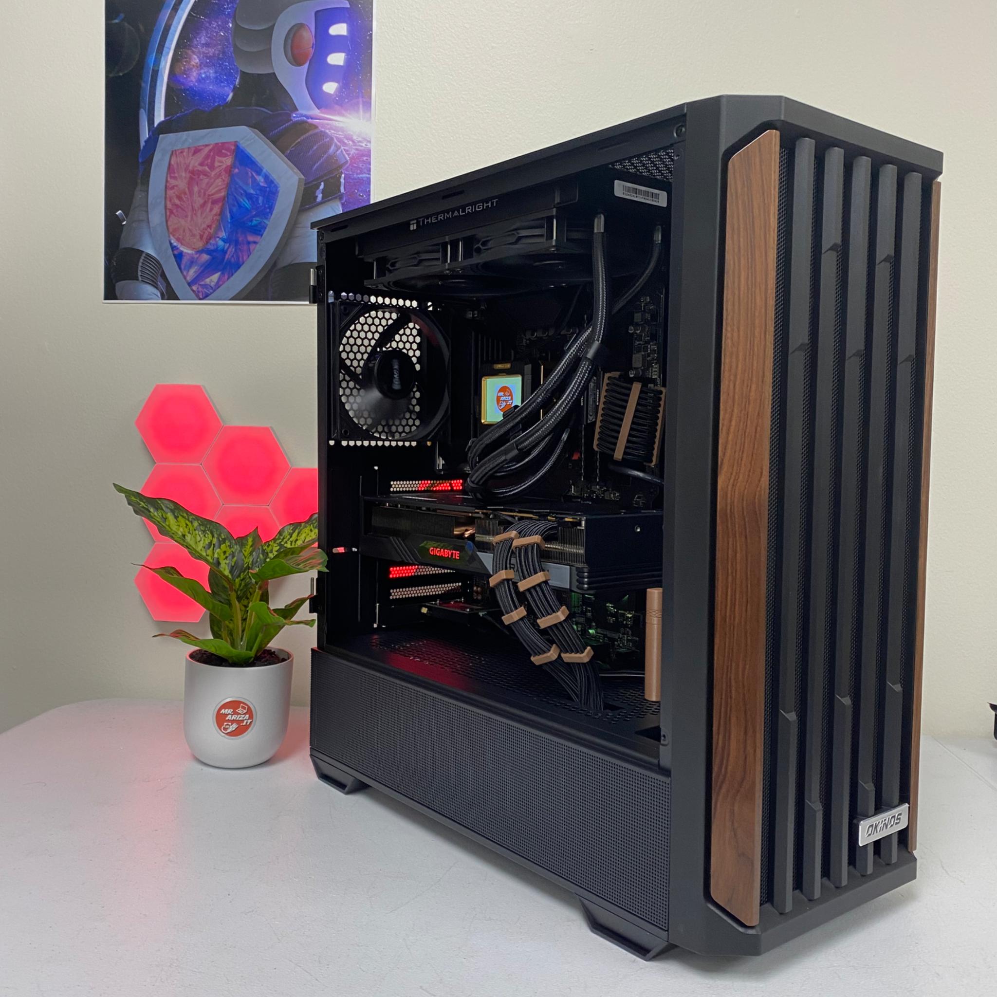 🖥️✨ The "Walnut Edge" Gaming PC - R5 5600T/32GB/1TB/RX7700XT