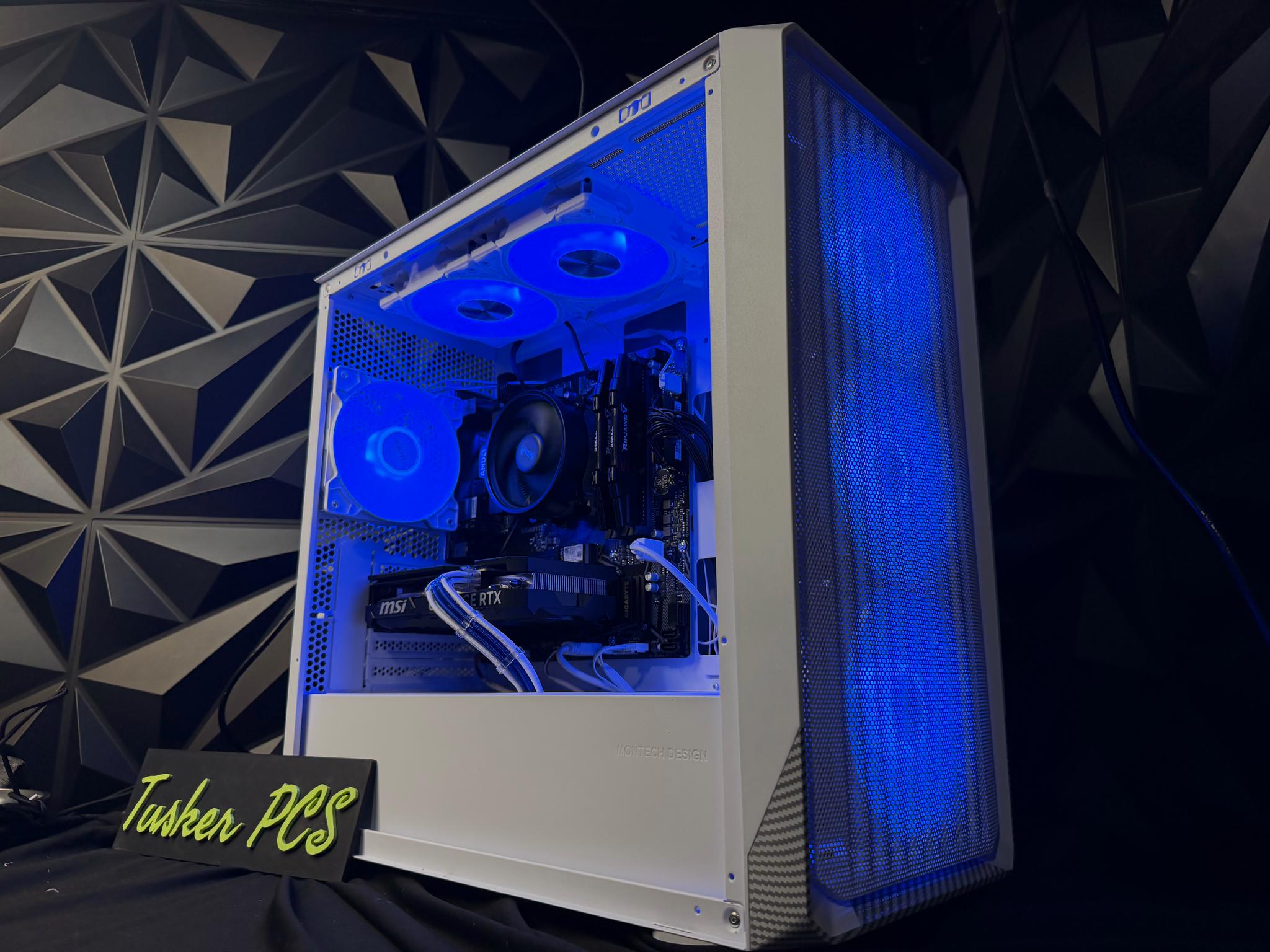 🌊❄️ AQUA ICE ❄️🌊 Ryzen 5 5500| RTX 4060Ti | 16 GB DDR4| 1.25 TB NVMe| 650W PSU