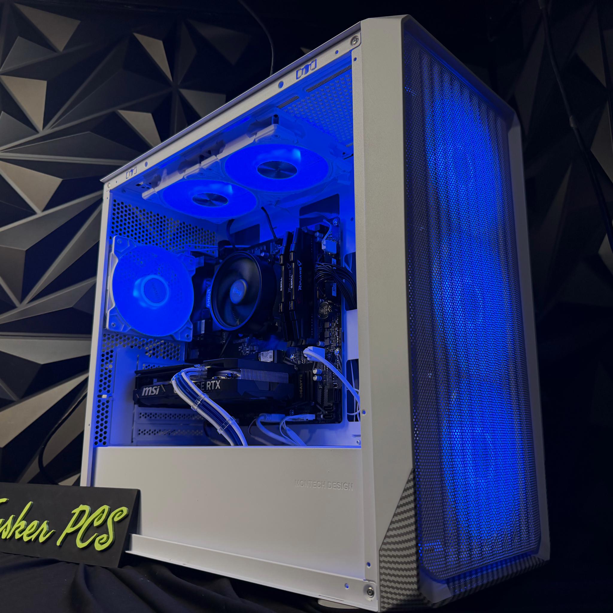 🌊❄️ AQUA ICE ❄️🌊 Ryzen 5 5500| RTX 4060Ti | 16 GB DDR4| 1.25 TB NVMe| 650W PSU