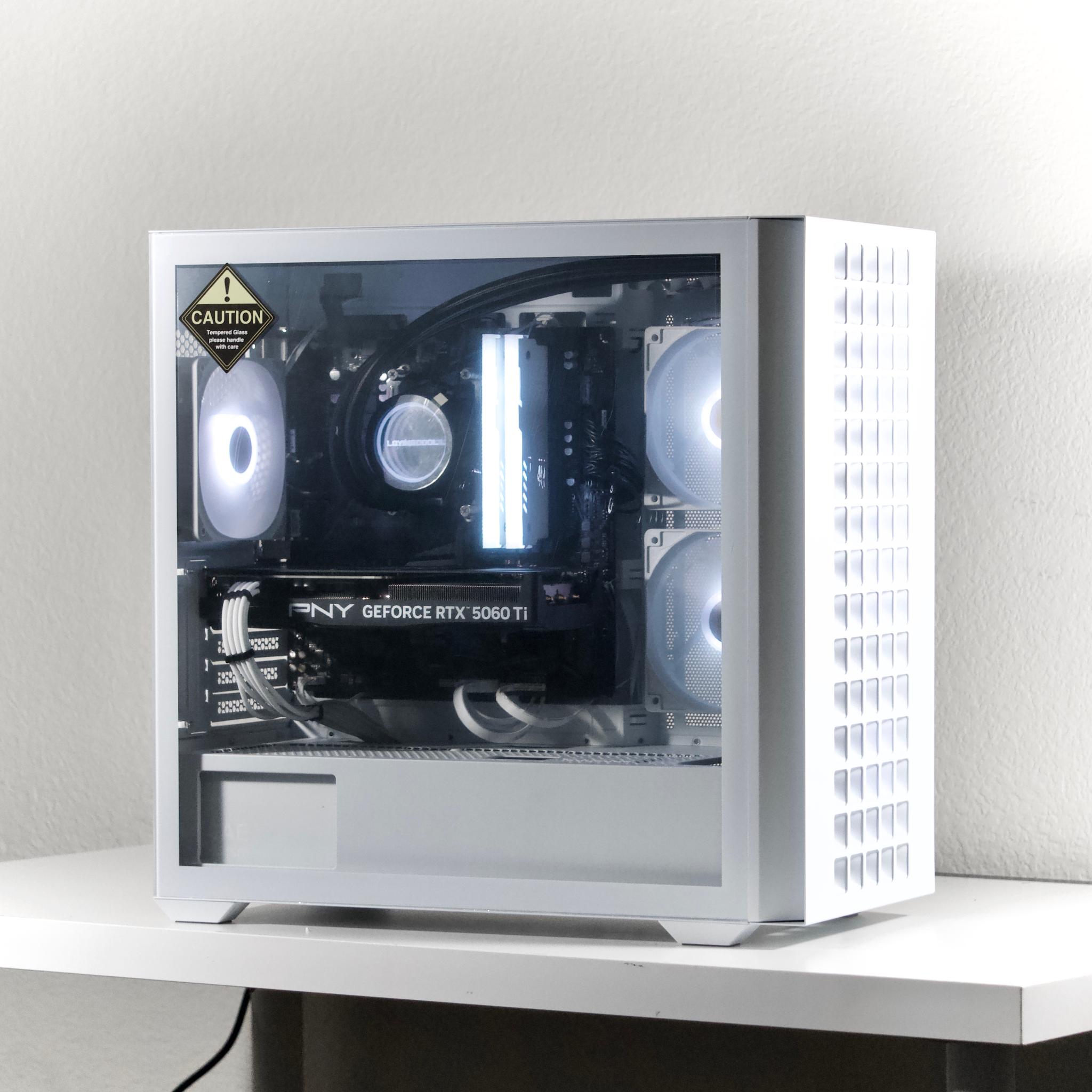 ⚪ Ryzen 7 5700 + RTX 5060 Ti 8GB | 16GB DDR4 | 1TB NVMe | WiFi/BT | 1440p Gaming PC | $1115.99
