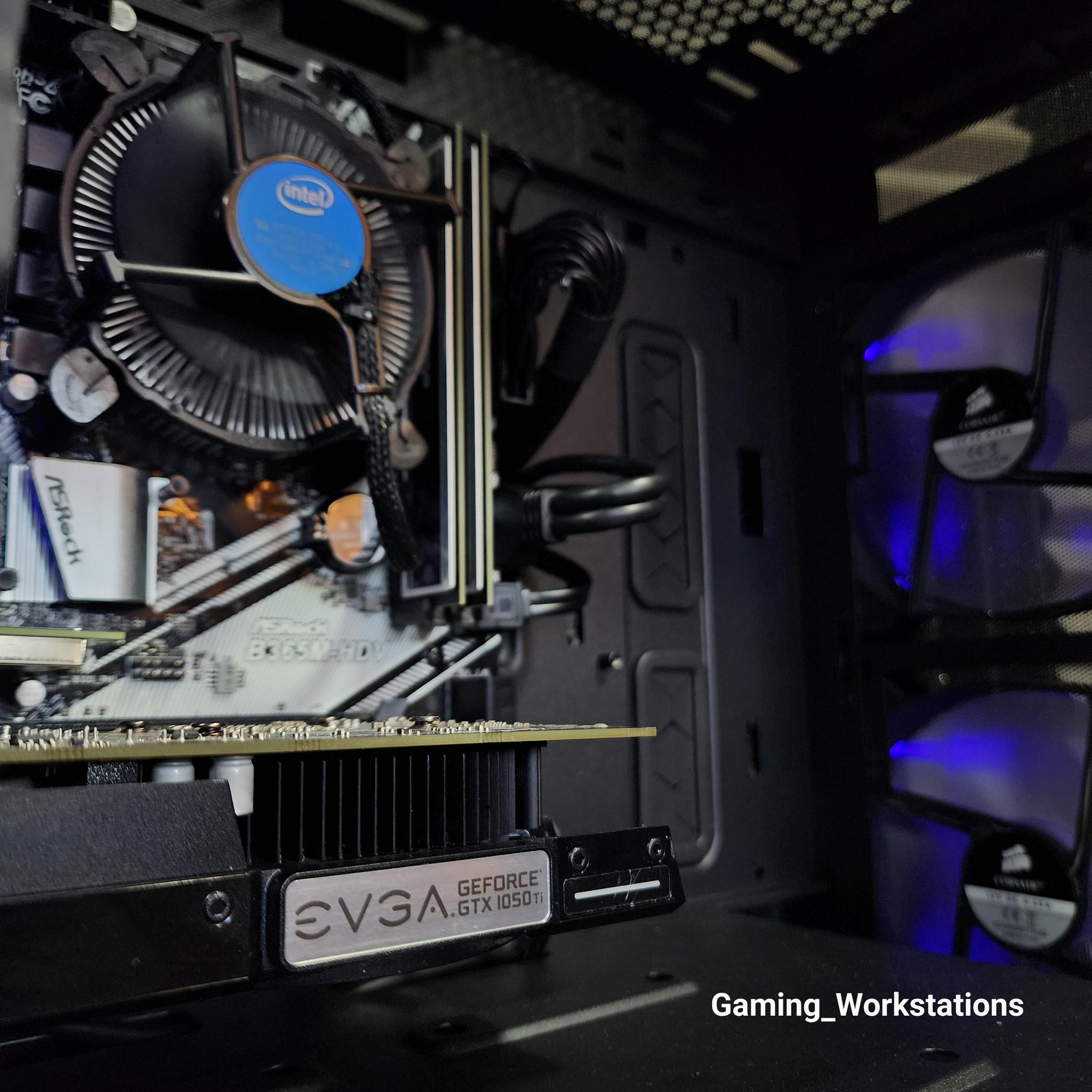 🖤💙🖤 Intel Core i5 8500 // EVGA GeForce GTX 1050 Ti // Silicon Power 16GB 3200MHz