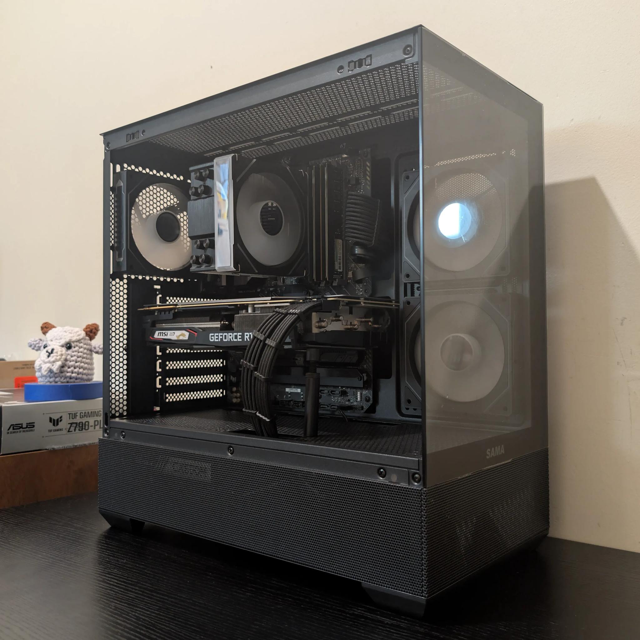 🐦‍⬛1440p Black RGB Gaming PC | RTX 2070 Super | i7 11700 | 1TB SSD | 48GB RAM | WiFi & Bluetooth🐦‍⬛