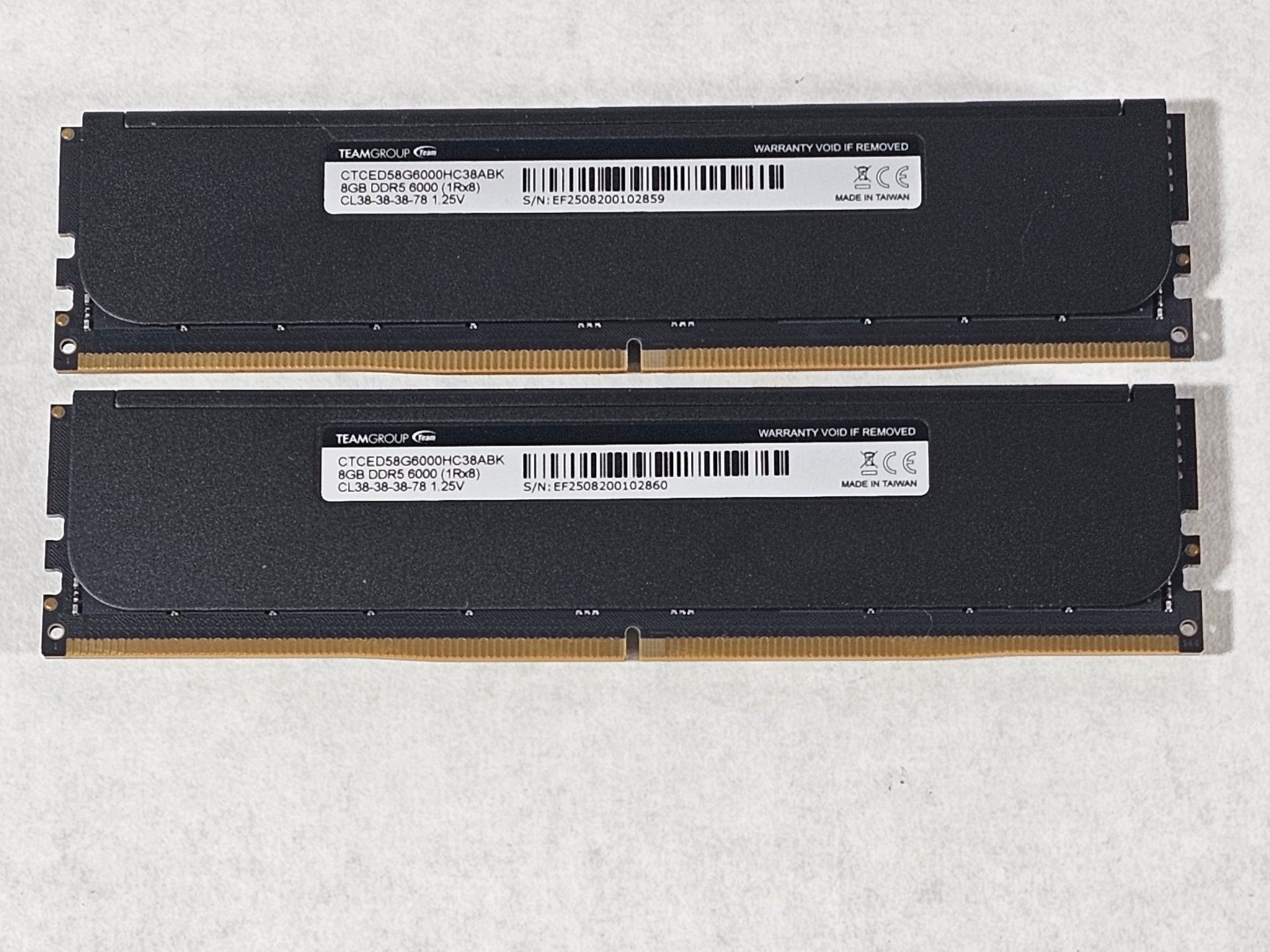 16GB DDR5 (2x8GB) CL38 6000MT/s TC T-Create