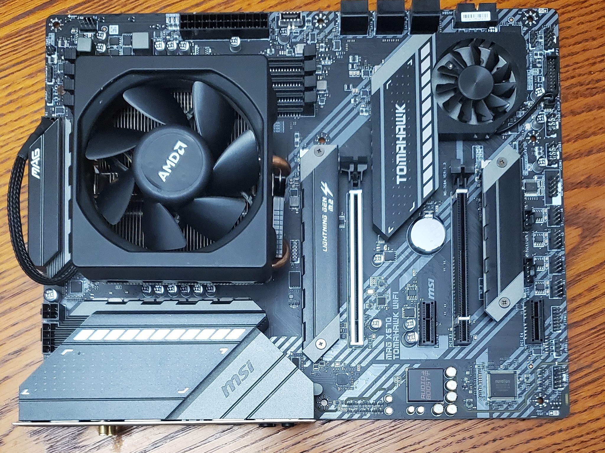 Pre-owned AMD Ryzen 9 5950X, MSI X570 Tomahawk MB, HeatSink, 512GB PCIe Gen3x4 M.2 SSD, 32GB Memory