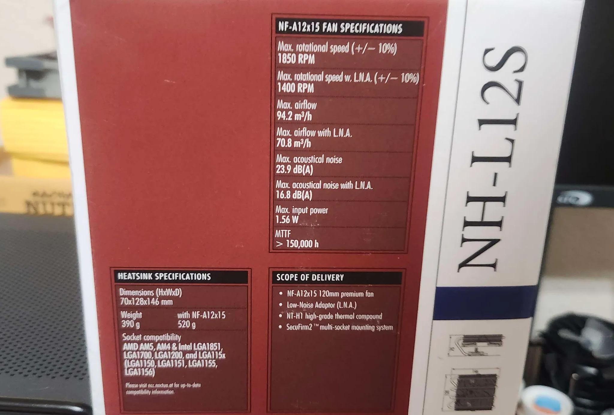 Noctua NH-L12S [READ DESCRIPTION]
