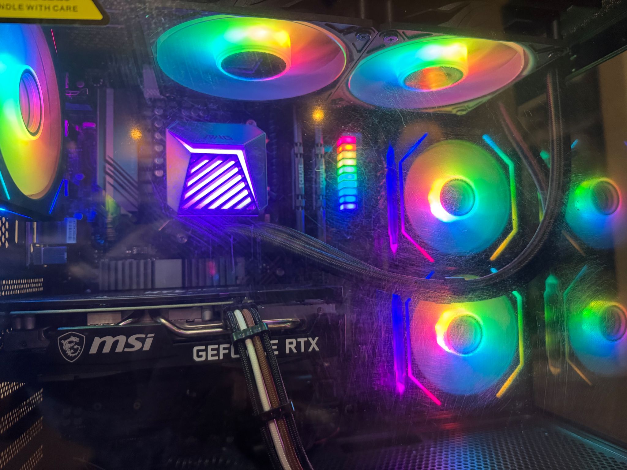 Rock solid AMD Ryzen 5 5500, RTX 3050, 32G MEM, 2 NVME (1TB each), AIO cooler, RGB. And much more.