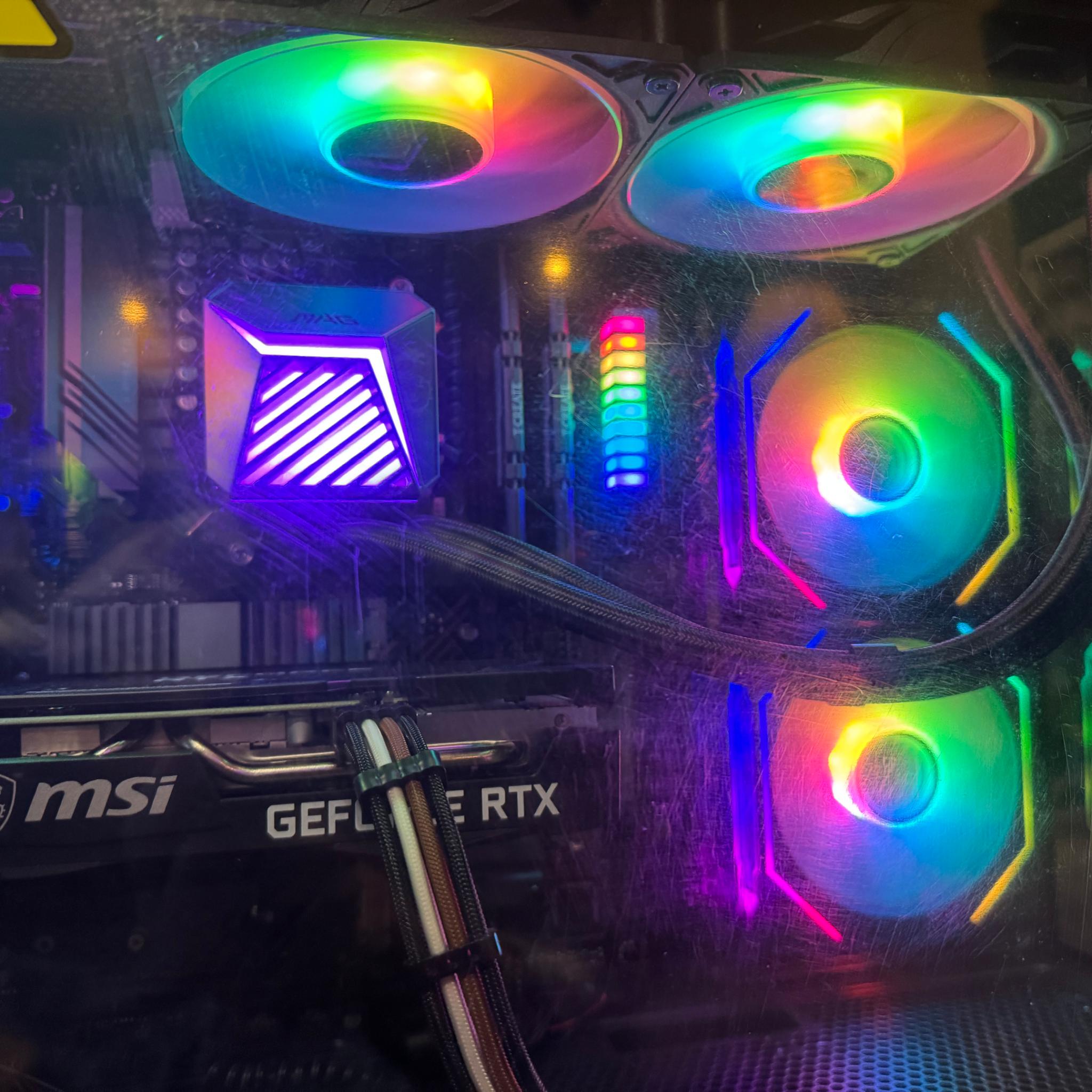 Rock solid AMD Ryzen 5 5500, RTX 3050, 32G MEM, 2 NVME (1TB each), AIO cooler, RGB. And much more.