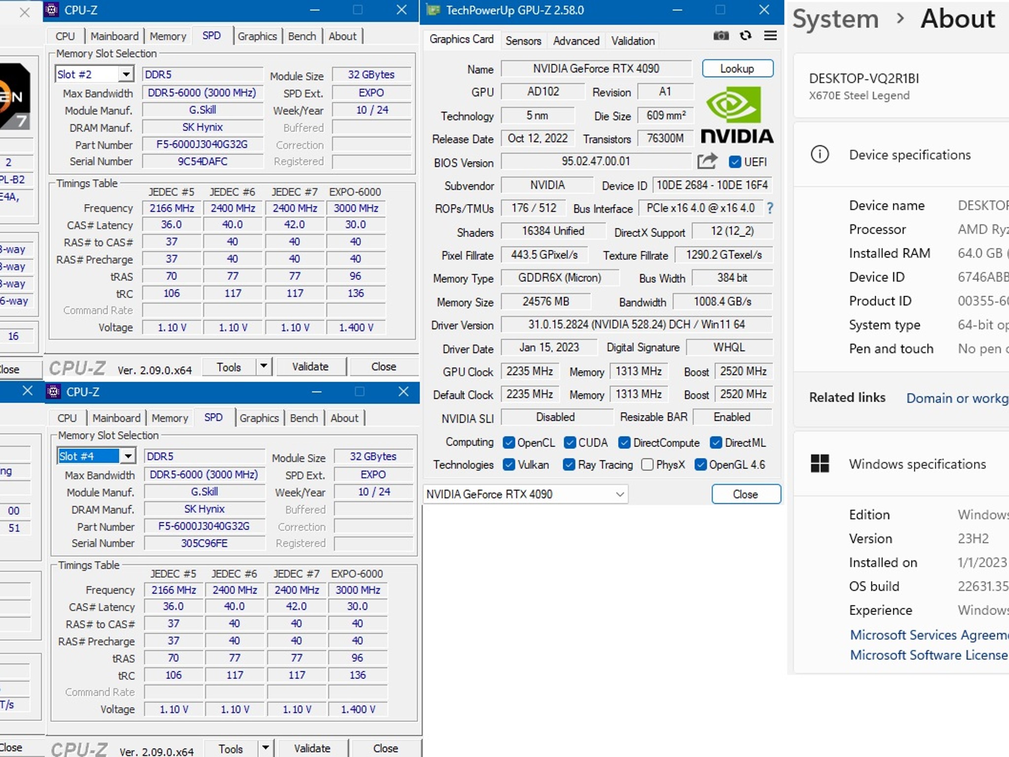 PC on Sale! Ryzen 7 7800X3D, RTX 4090, 64GB-DDR5 6000, 4TB SSD NVMe, 1000W PSU