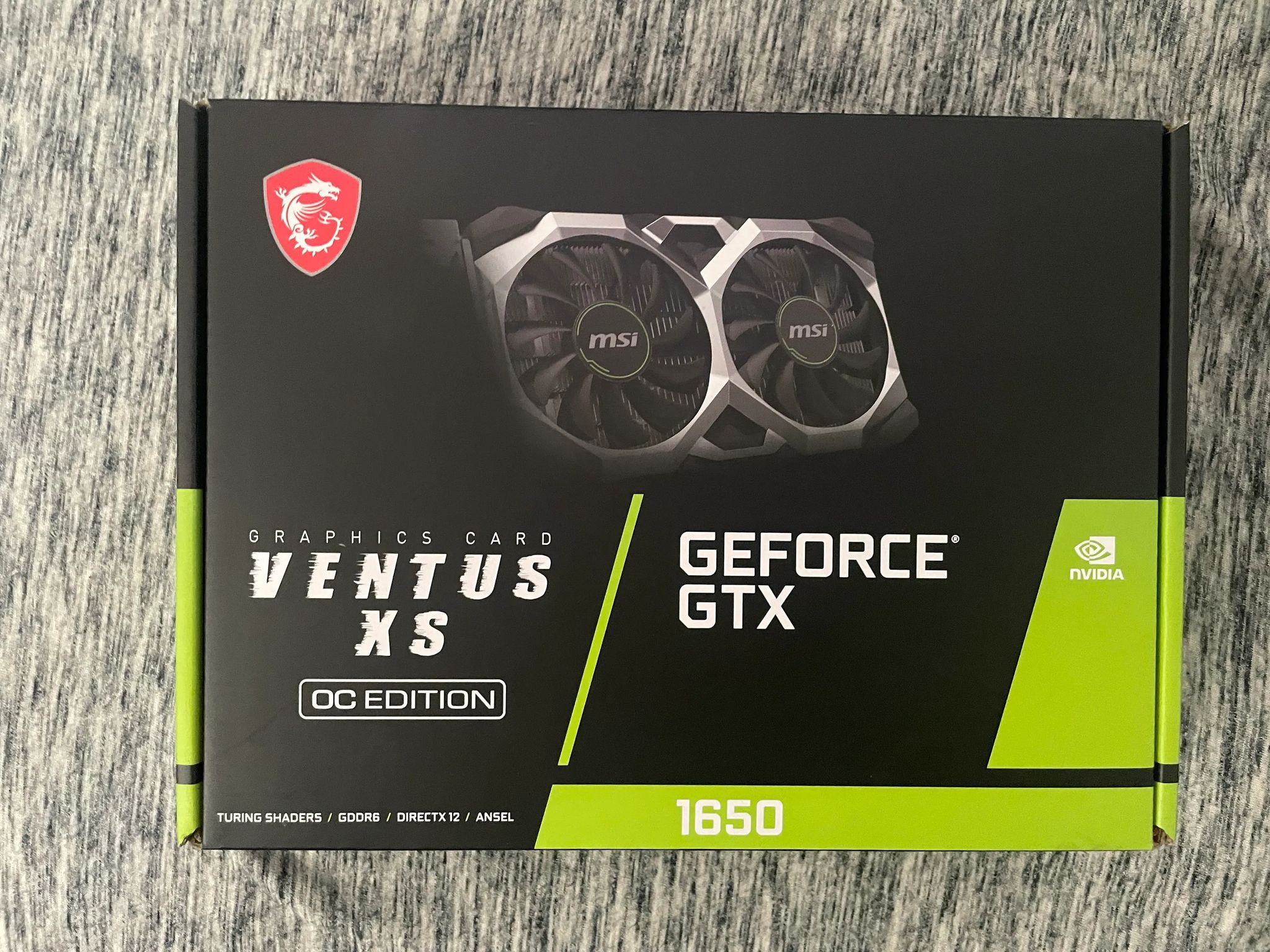 Budget gpu MSI Geforce GTX 1650 OC Ventus XS