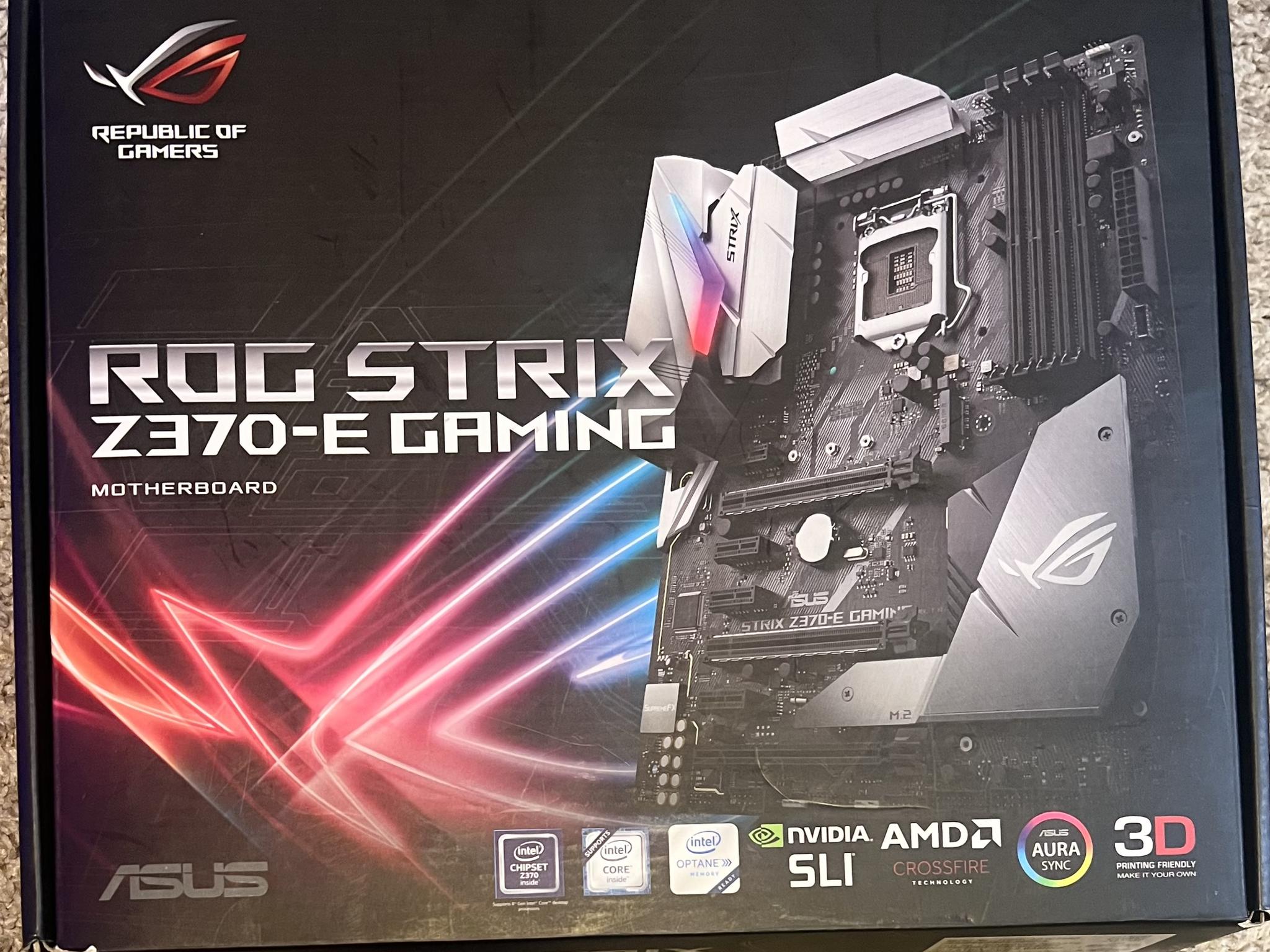 ASUS ROG Strix Z370-E Gaming LGA 1151 (300 Series) Intel Z370 ATX Intel Motherboard