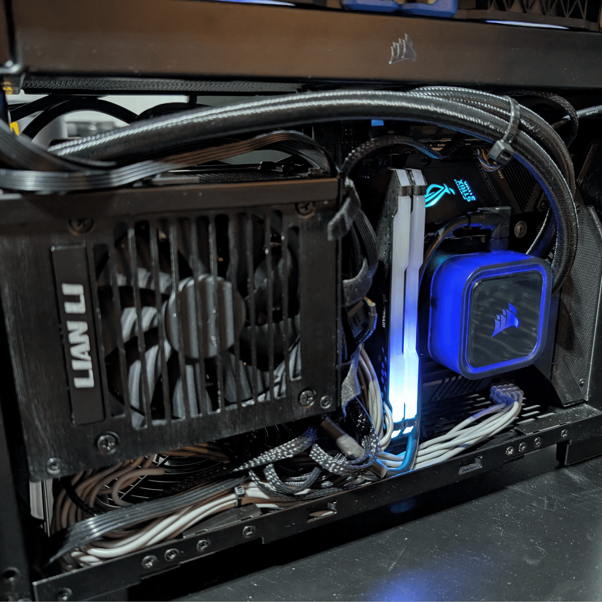 Cozy Wood Mini ITX SFF RGB PC- Intel i5 11600K | Arc B570 GPU | 32GB RAM | 1TB SSD | Liquid Cooled