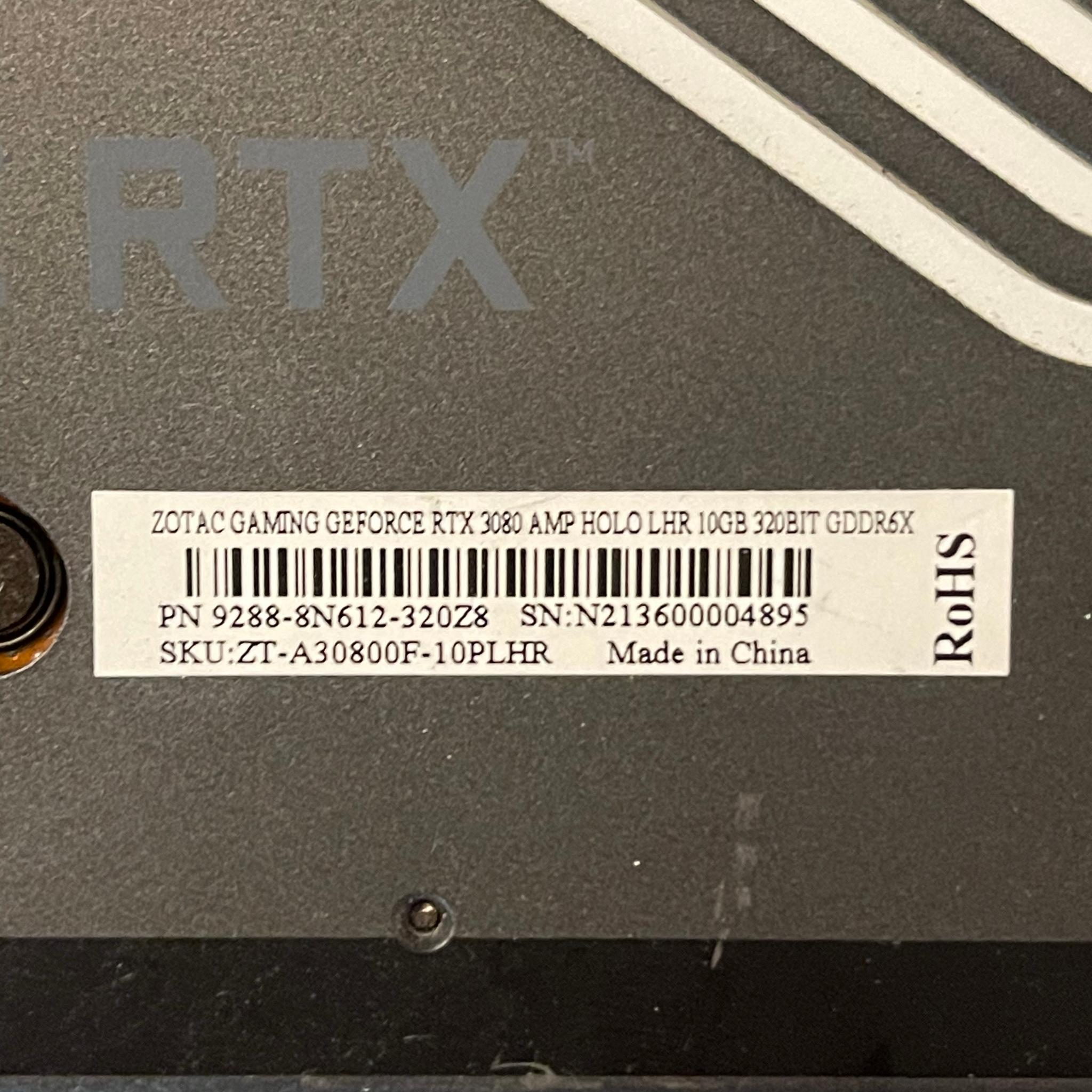 ZOTAC GAMING AMP Holo GeForce RTX 3080 10GB