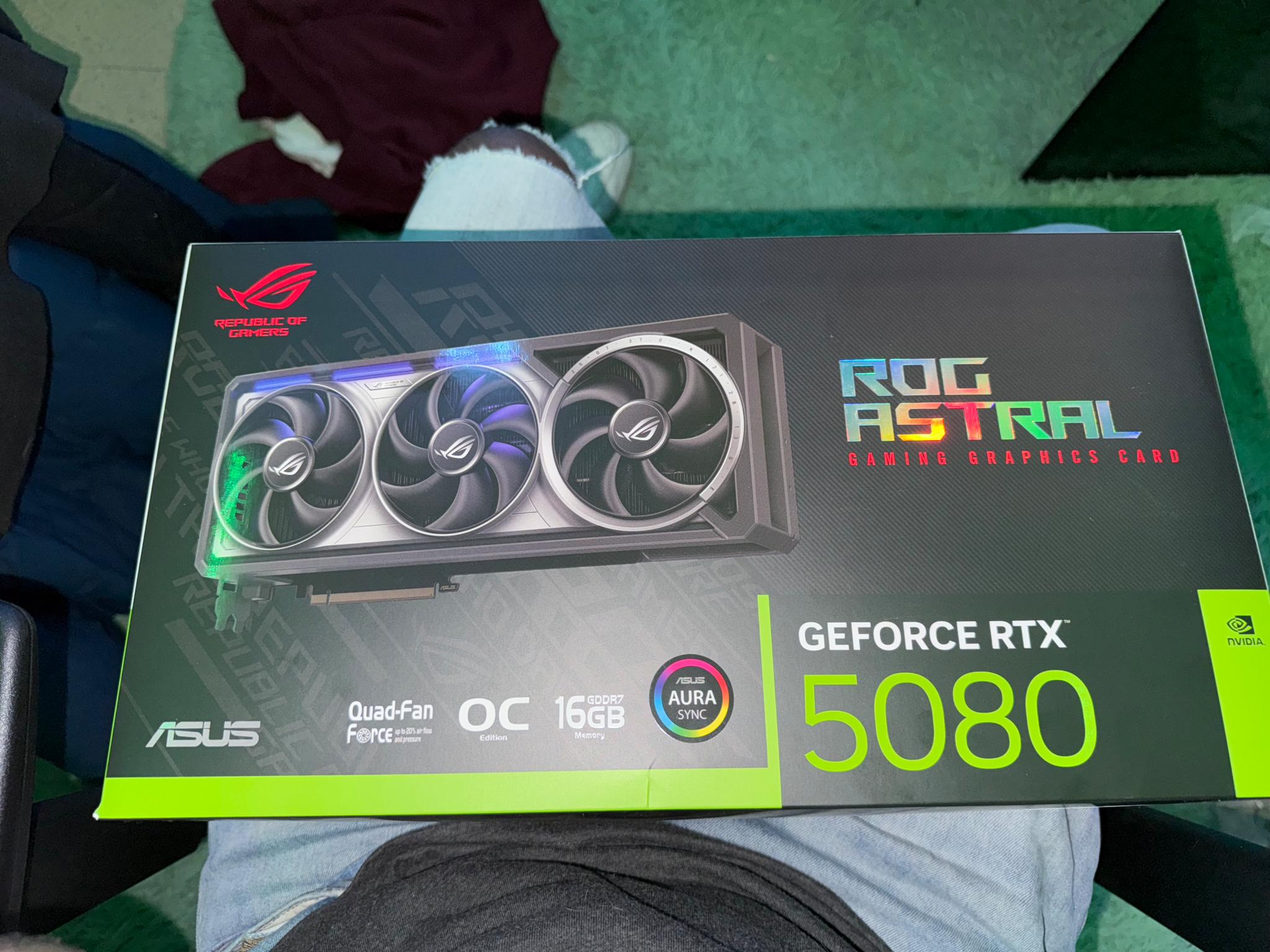 ASUS ROG Astral GeForce RTX 5080 - Like New, Powerful Performance, Unlocked