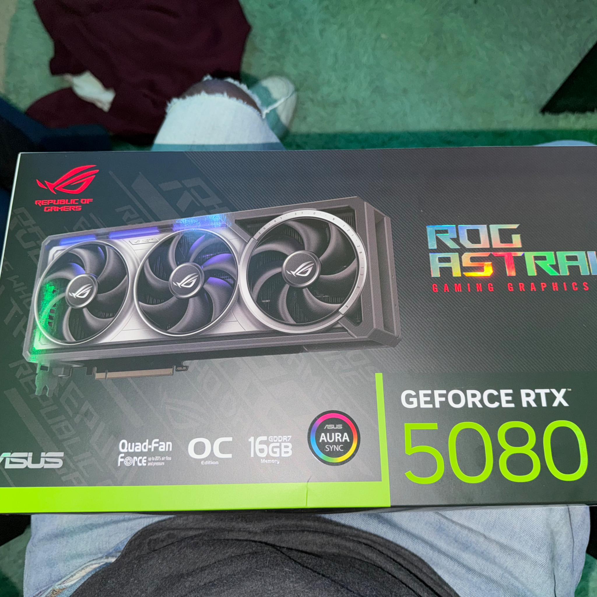 ASUS ROG Astral GeForce RTX 5080 - Like New, Powerful Performance, Unlocked