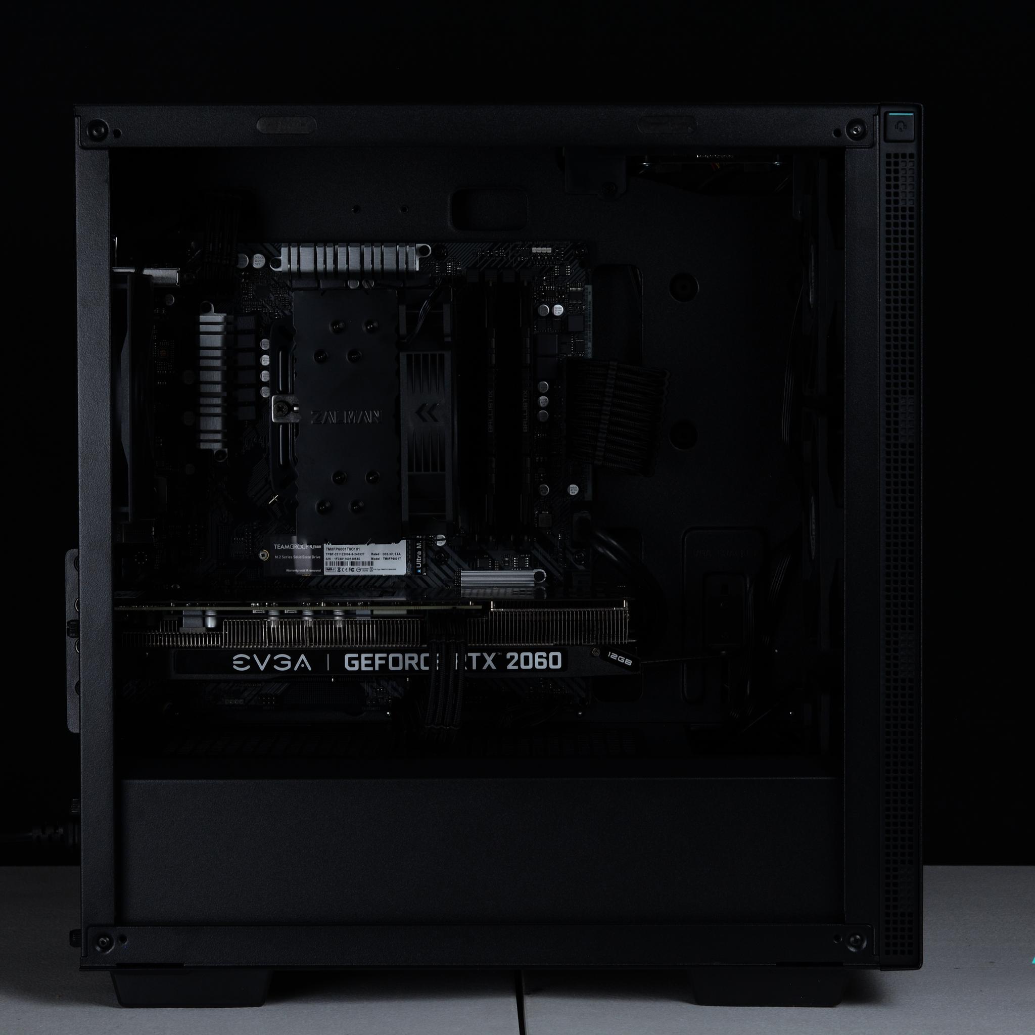 ⚫⚫ YIN: Stealthy Streaming/Gaming PC | RTX 2060 12GB, Ryzen 5, 16GB DDR4, 1TB SSD