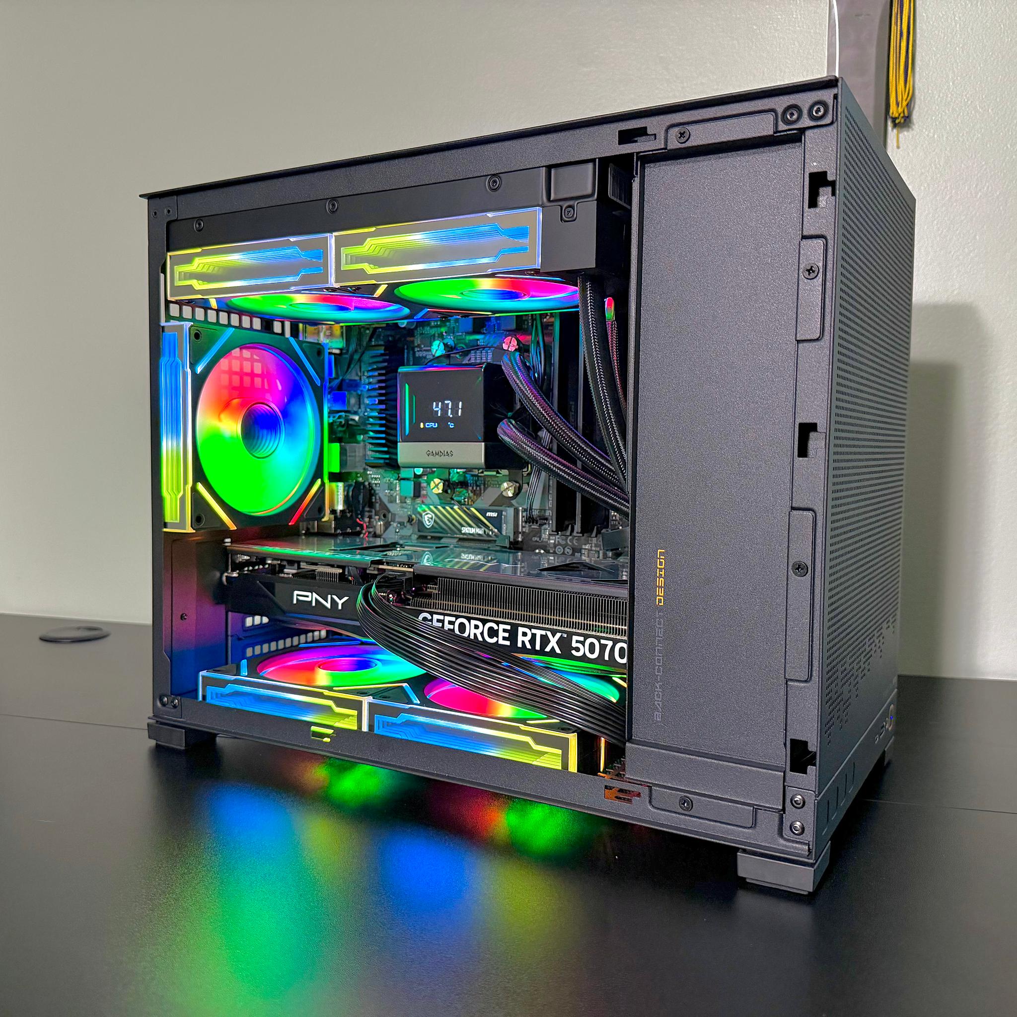 RTX 5070 OC | R7 7700x | 32GB DDR5 | 1TB SSD | LCD Liquid Cooler | Rosewill 1000w PSU Gaming PC