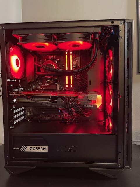 Shadow Fury! Gaming PC w/ Ryzen 5 5600X, RX 6700 XT, 32 GB DDR4, 1 TB NVMe, and lots of RGB