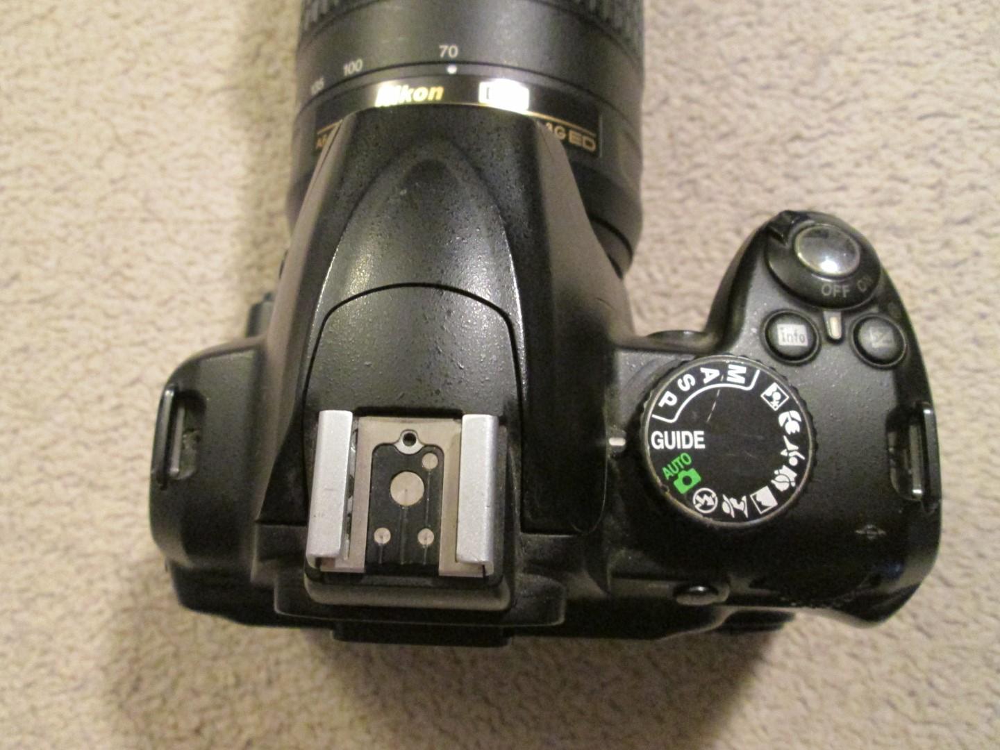 Nikon D3000 With 70-300mm Lens And Accessories