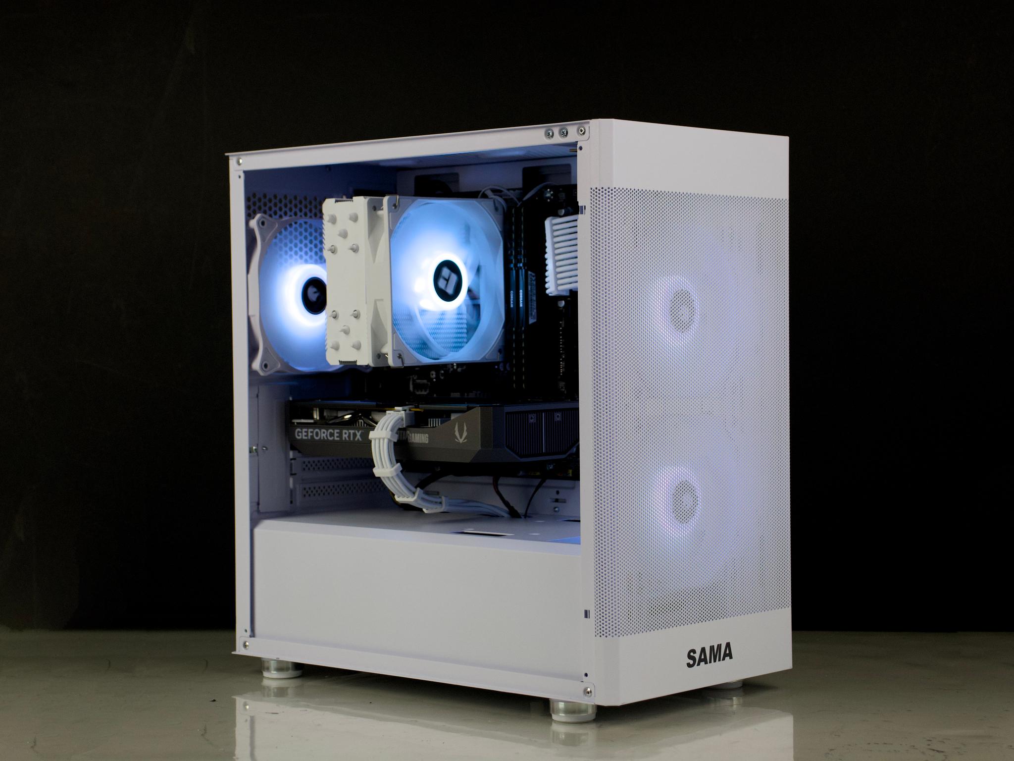🧊RGB Gaming PC – RTX 5060, Ryzen 5500, 32GB RAM, 1TB SSD - RGB, WiFi🧊⚪