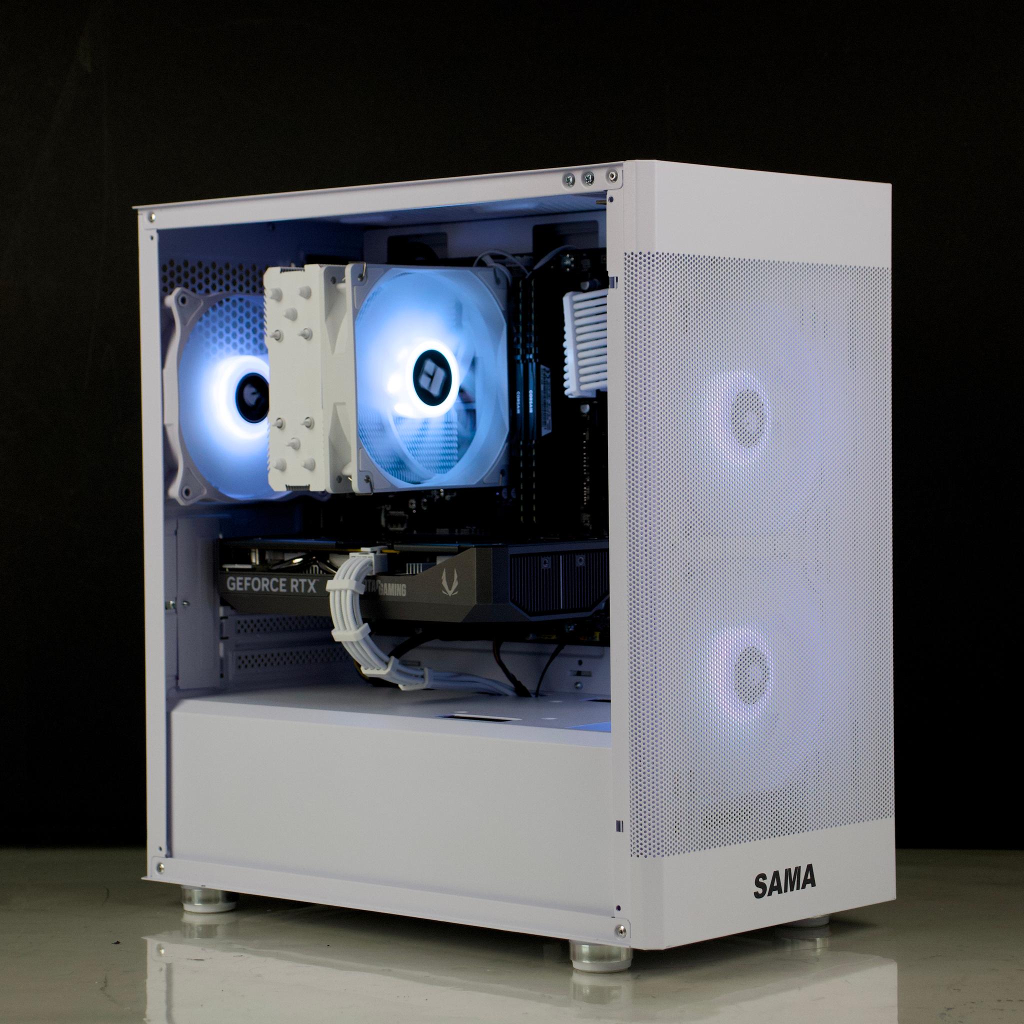 🧊RGB Gaming PC – RTX 5060, Ryzen 5500, 32GB RAM, 1TB SSD - RGB, WiFi🧊⚪
