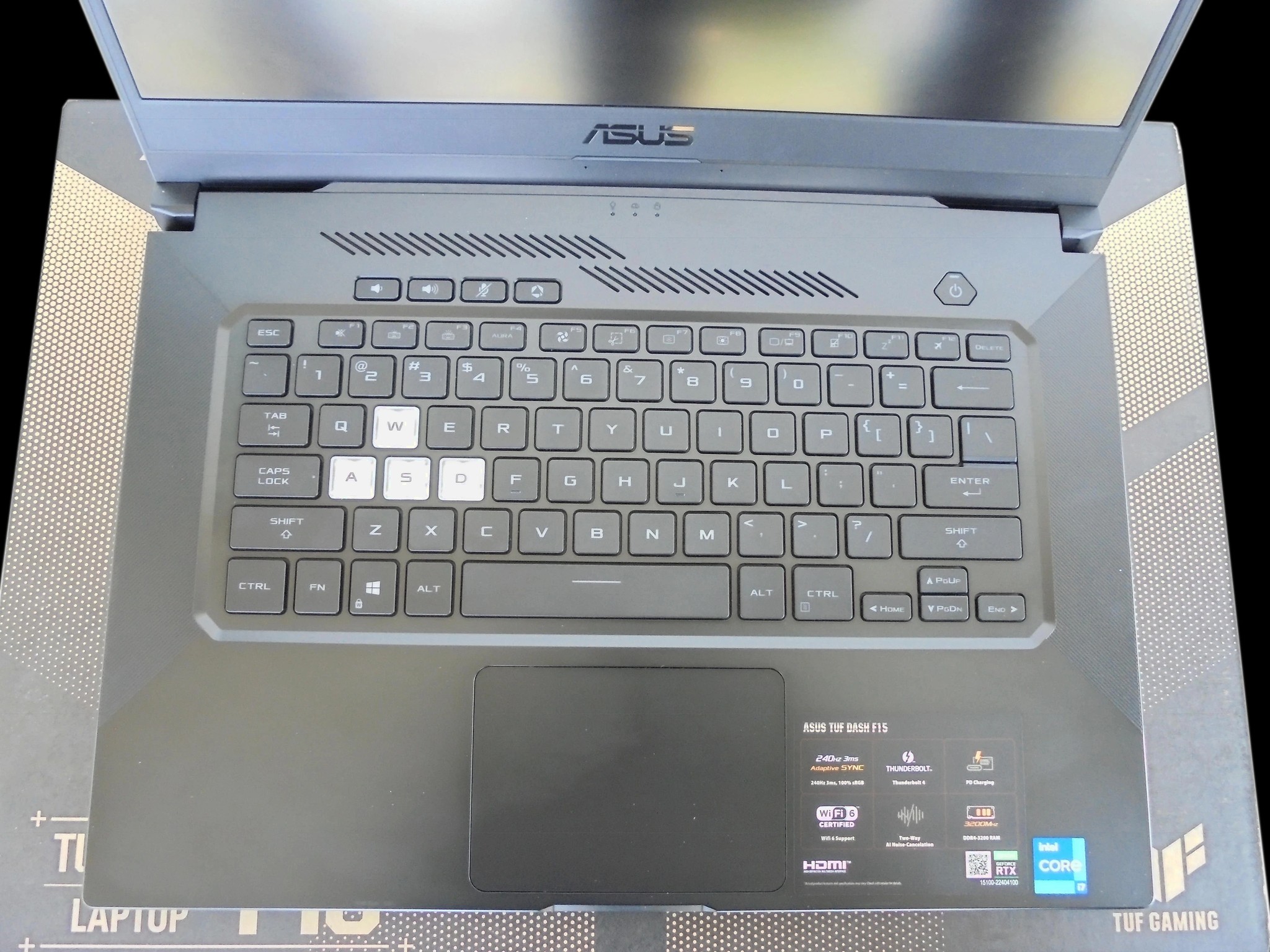 ASUS TUF Dash F15 Gaming Laptop 15.6in. 240Hz RTX 3070 Core i7 11370H 16GB DDR4 1TB SSD WIFI6