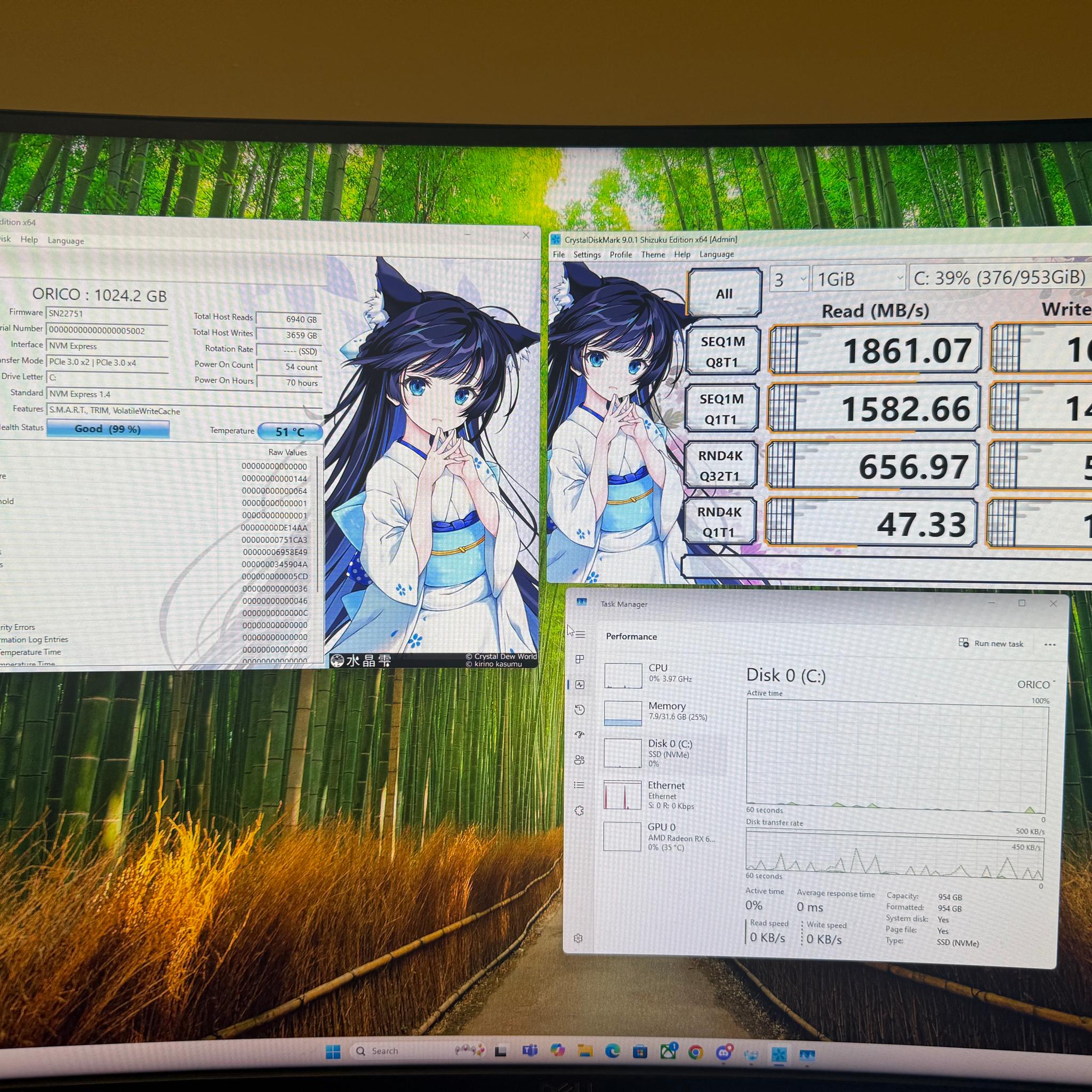 1 TB Orico J-10 NVMe SSD *READ DESCRIPTION*