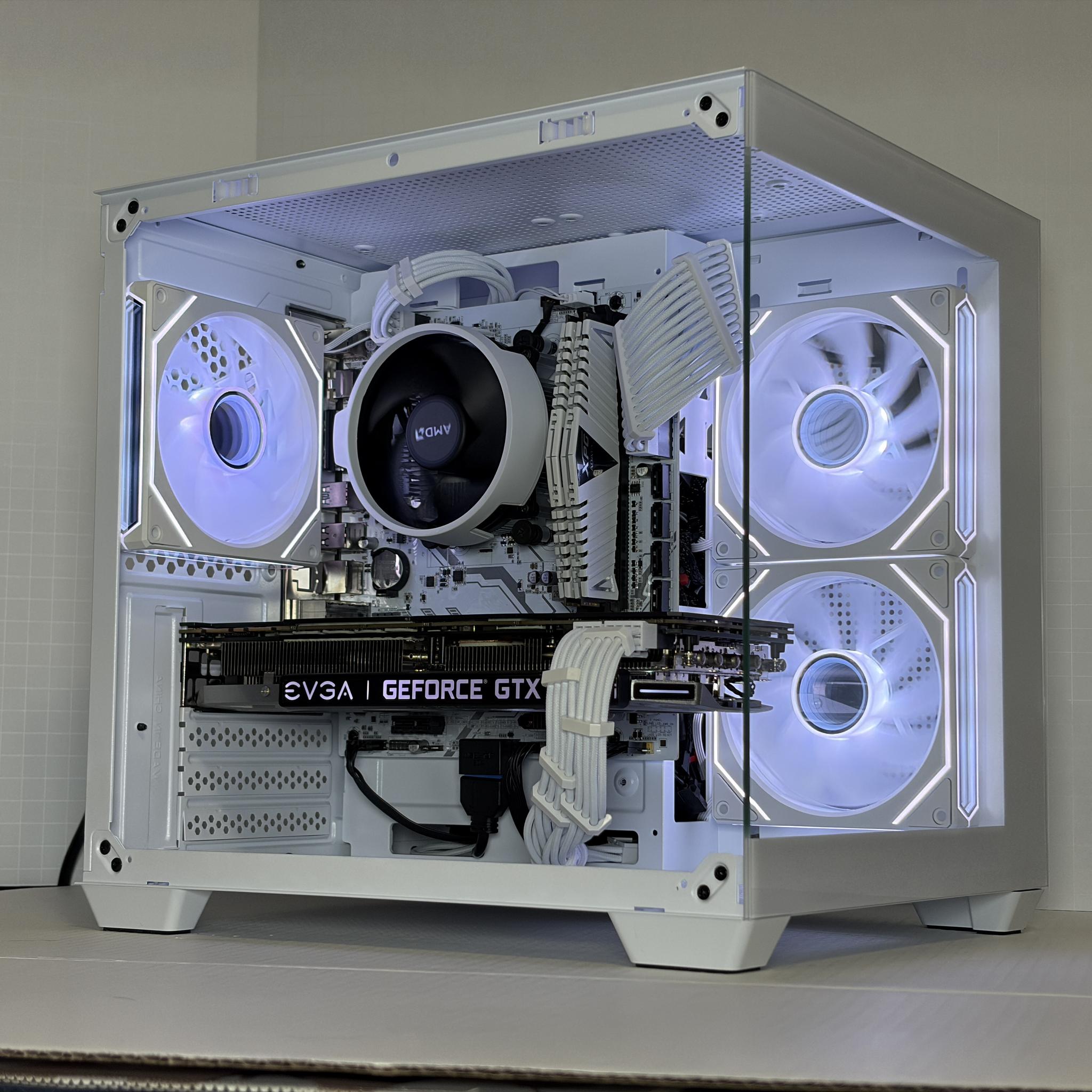 🔥 GTX 1080 Ti + Ryzen 5 5500 – White Gaming PC – 1080p Ultra / 1440p Ready | 1TB NVMe | 16GB RAM