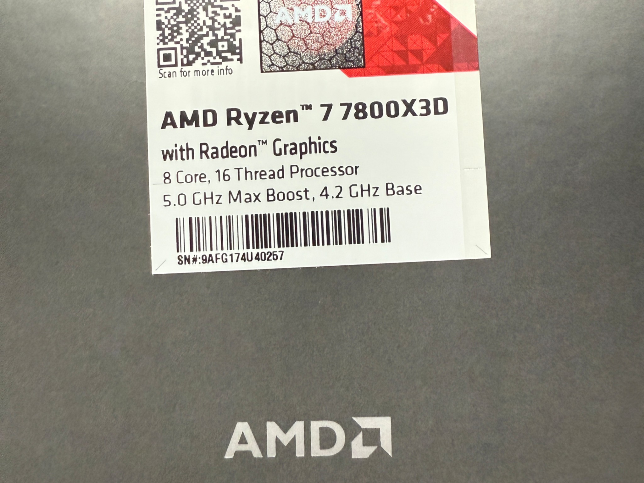 AMD Ryzen 7 7800X3D AM5