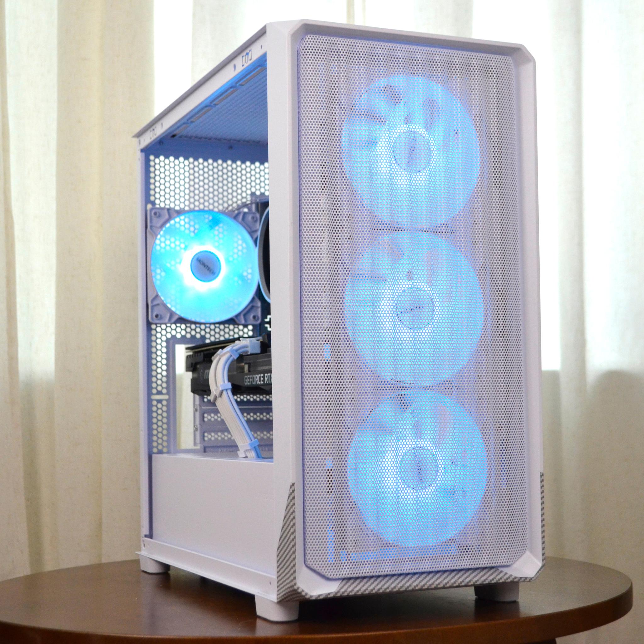 𝗺𝘆𝘀𝘁𝗶𝗰 | Ryzen 5 5500, RTX 3070, 32GB RAM | 1440p White Gaming PC