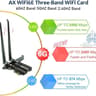 Ubit AX210 WiFi 6E PCIe Wireless Card 5400Mbps (6GHz/5GHz/2.4GHz) BT5.3