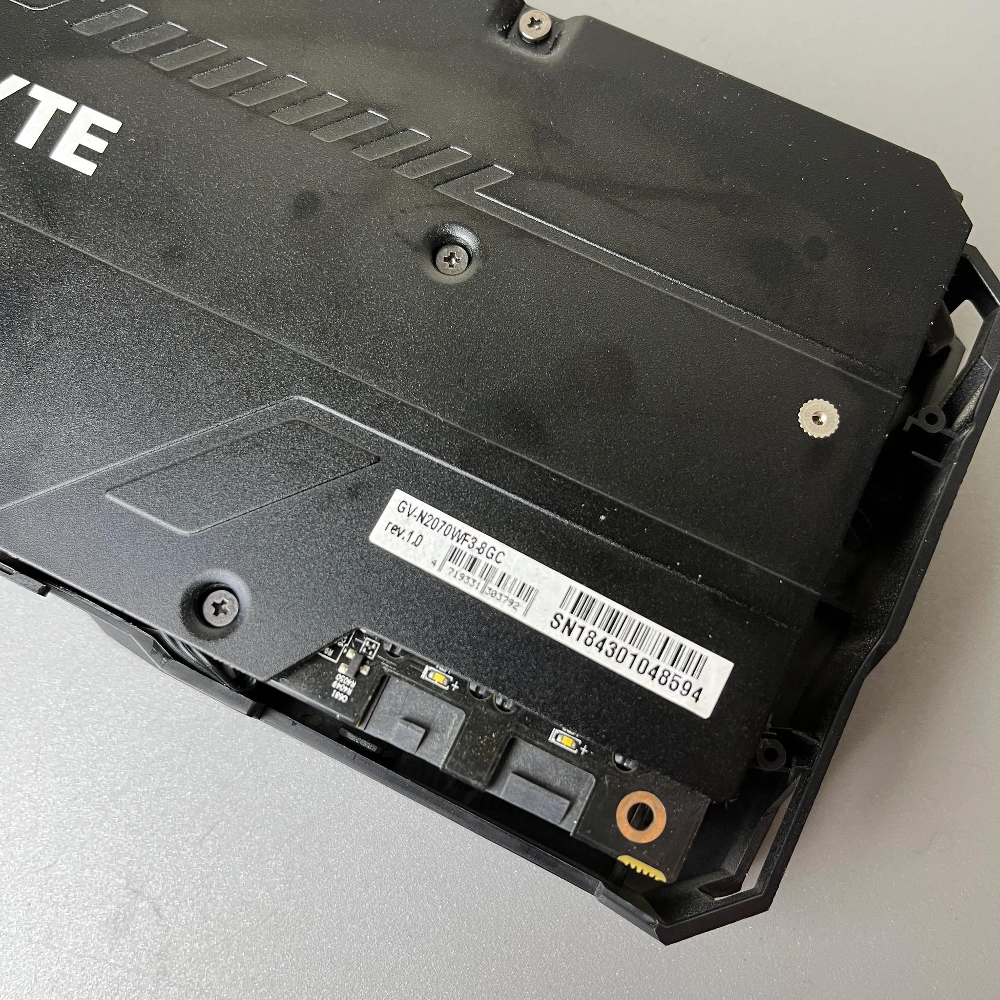 Gigabyte RTX 2070 WINDFORCE 3 fans 8G