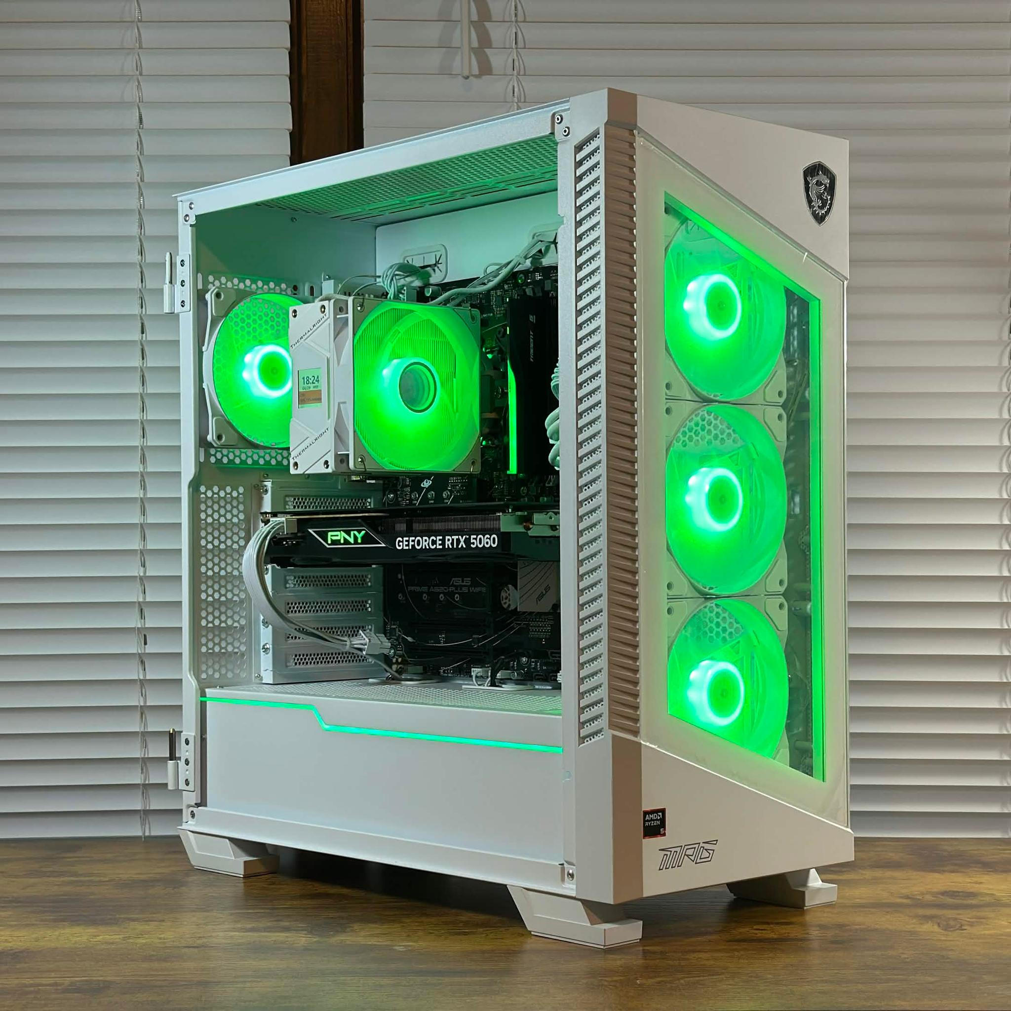 RTX 5060 8GB | Ryzen 5 9600X | 16GB DDR5 | 1TB SSD | Win11 | WIFI | 1080P/1440P Gaming PC