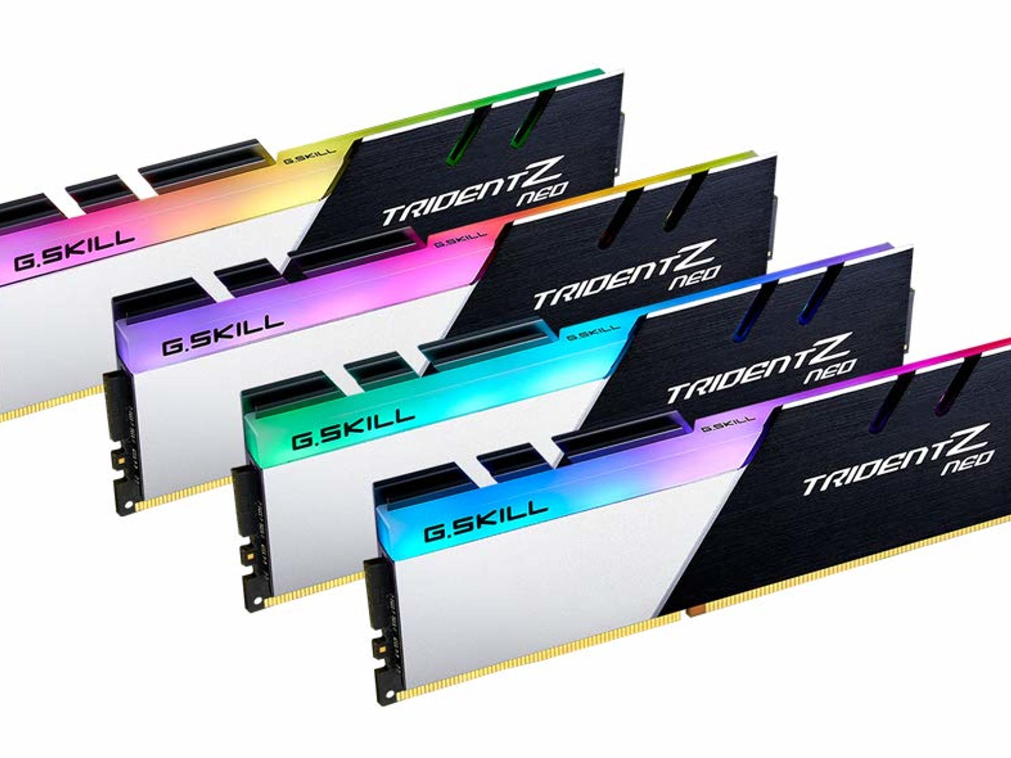 G.Skill Trident Z Neo Series (Intel XMP) DDR4 RAM 64GB (4x16GB) 3600MT/s CL16-19-19-39. Quad-Channel