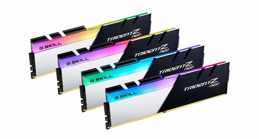 G.Skill Trident Z Neo Series (Intel XMP) DDR4 RAM 64GB (4x16GB) 3600MT/s CL16-19-19-39. Quad-Channel