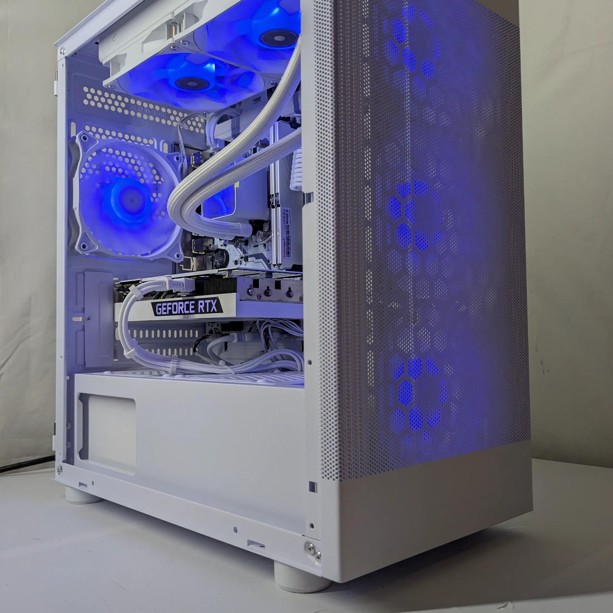 🔥 Whiteout Gaming Beast – RTX 3060Ti | 16GB DDR4 | 240mm AIO 🔥