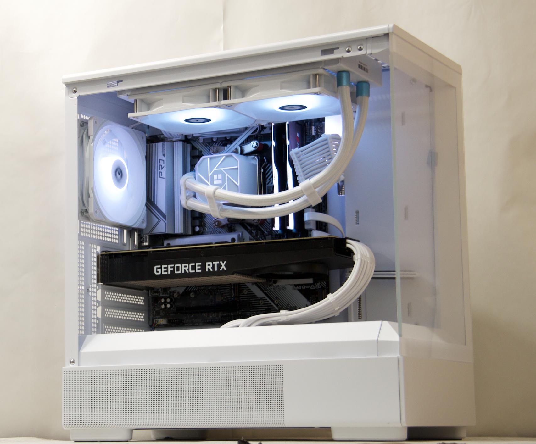 RTX 3080, Ryzen 5 7500F, 32GB DDR5, 1TB NVMe SSD, WiFi - Liquid Cooled Gaming PC