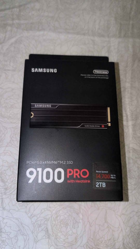 2TB Samsung 9100 Pro w/ Heatsink Brand New Unopened