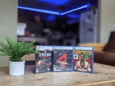 PS5 combo with games and extra controller 