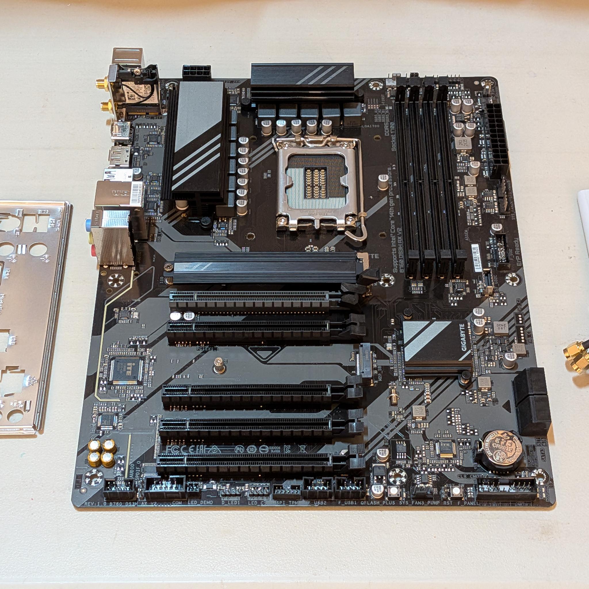 GIGABYTE B760 DS3H AX V2 DDR5 ATX Motherboard – Intel LGA1700 12th/13th/14th Gen – WiFi