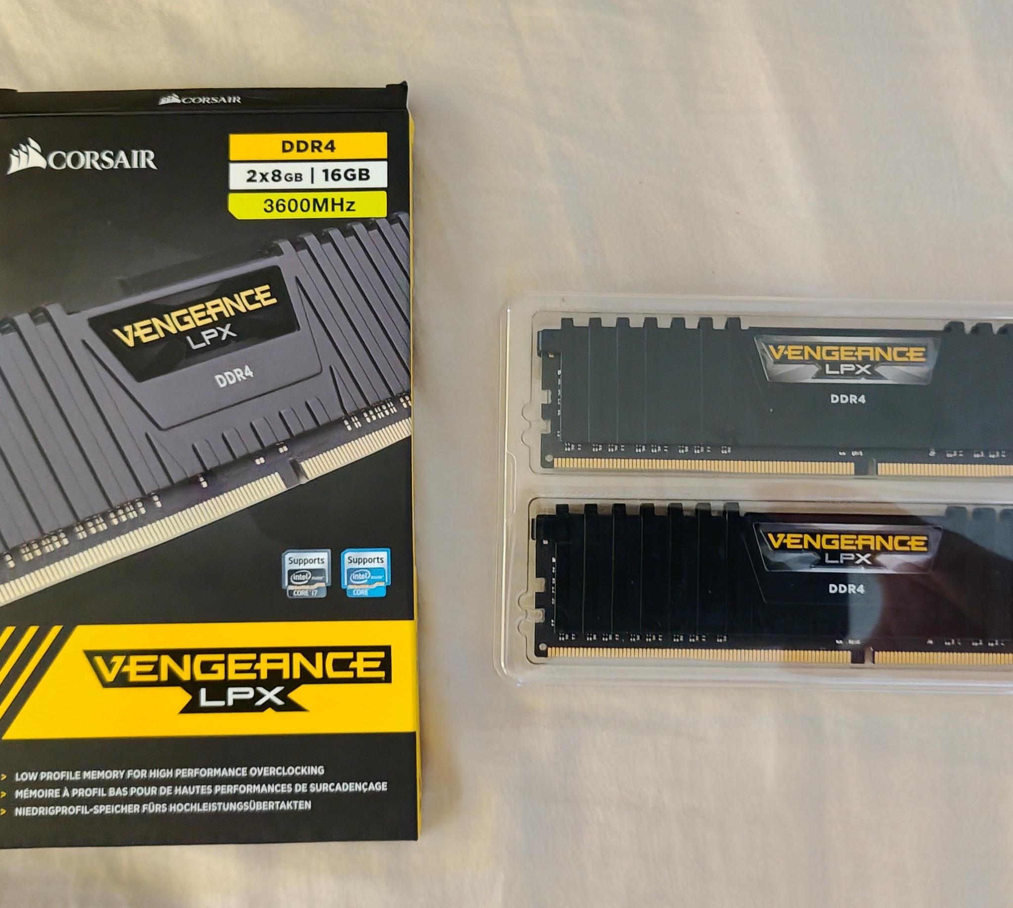 Corsair Vengeance LPX DDR4 2x8 GB 3600 MHz Ram